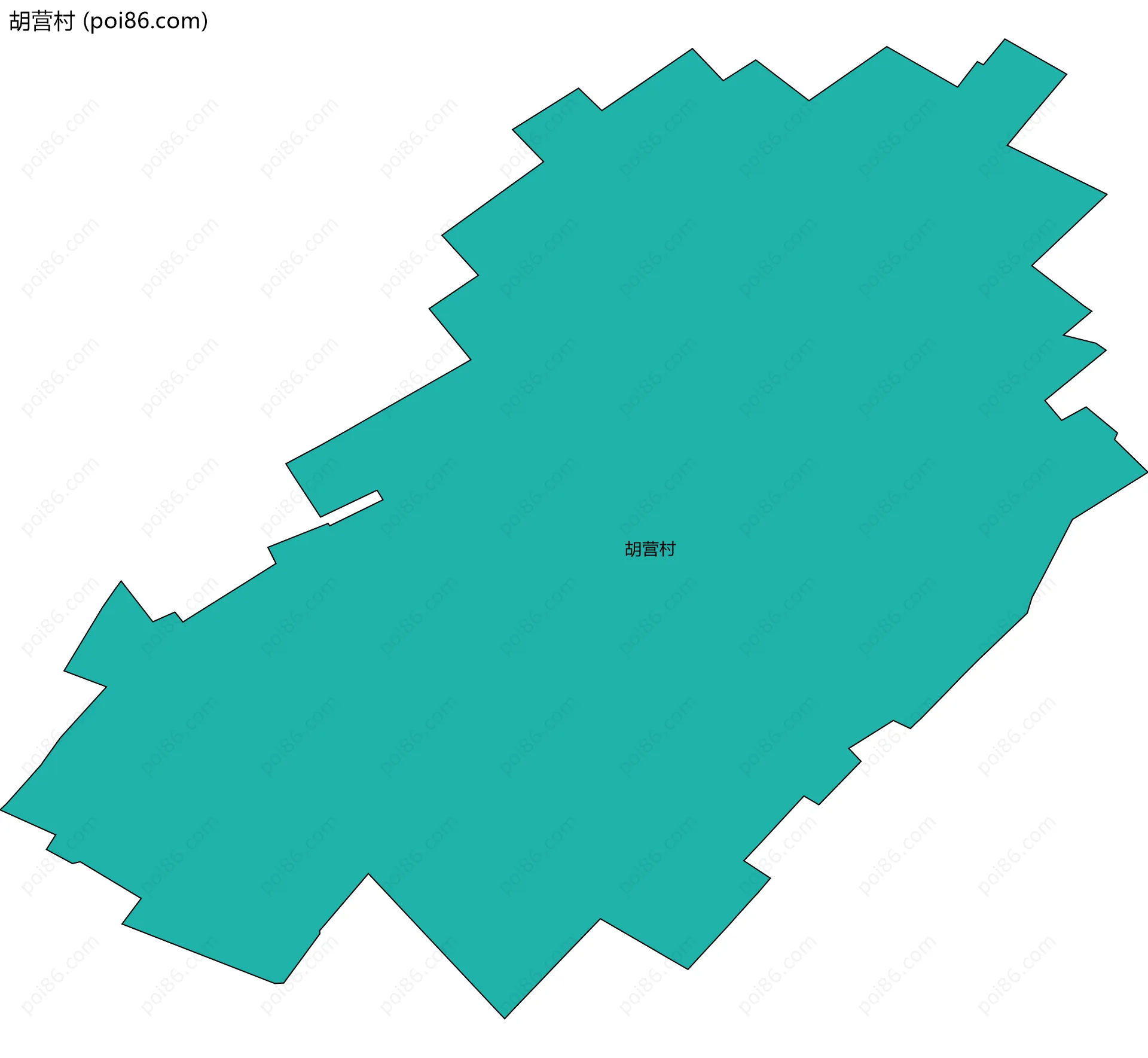 胡营村边界地图