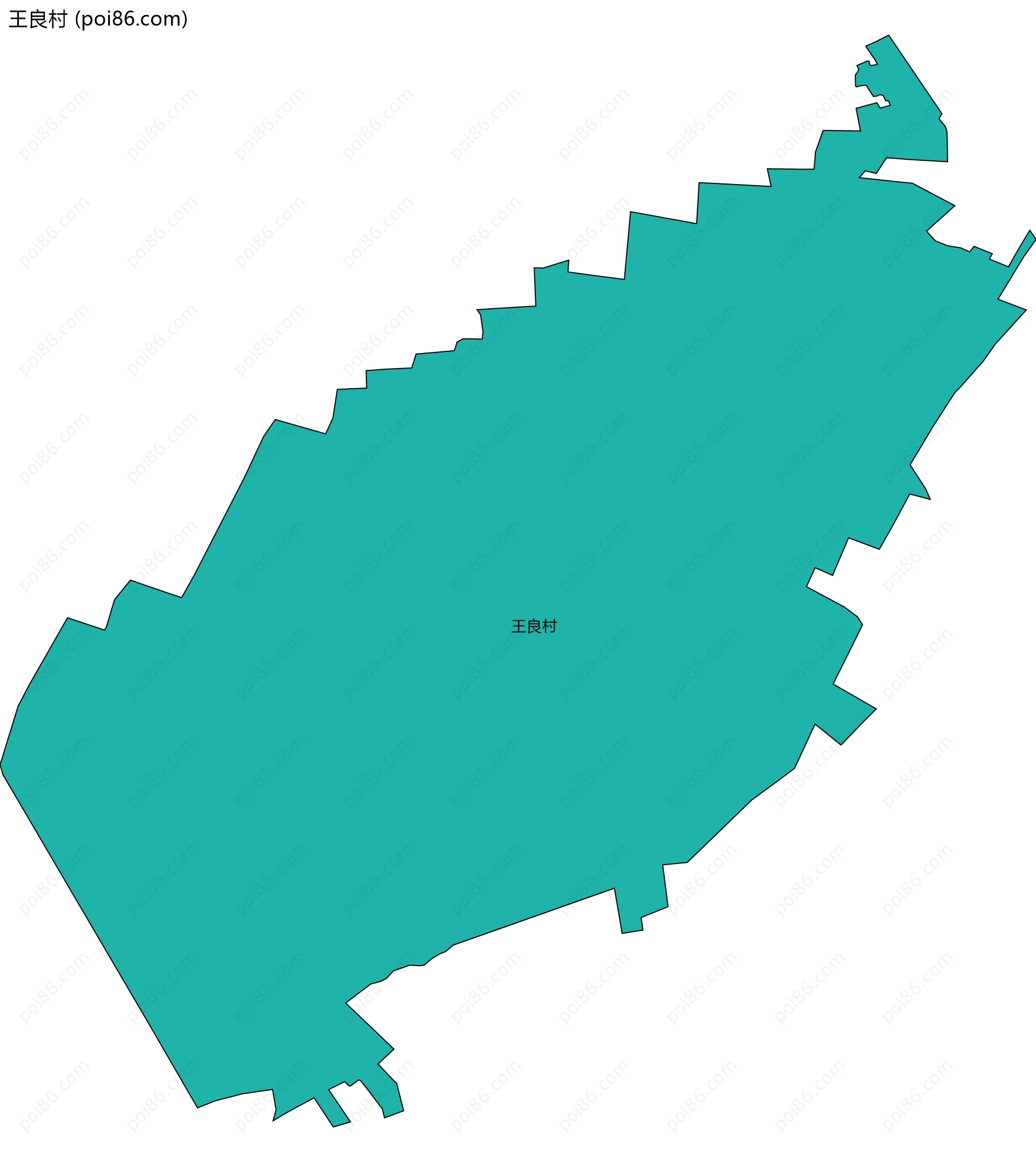 王良村边界地图