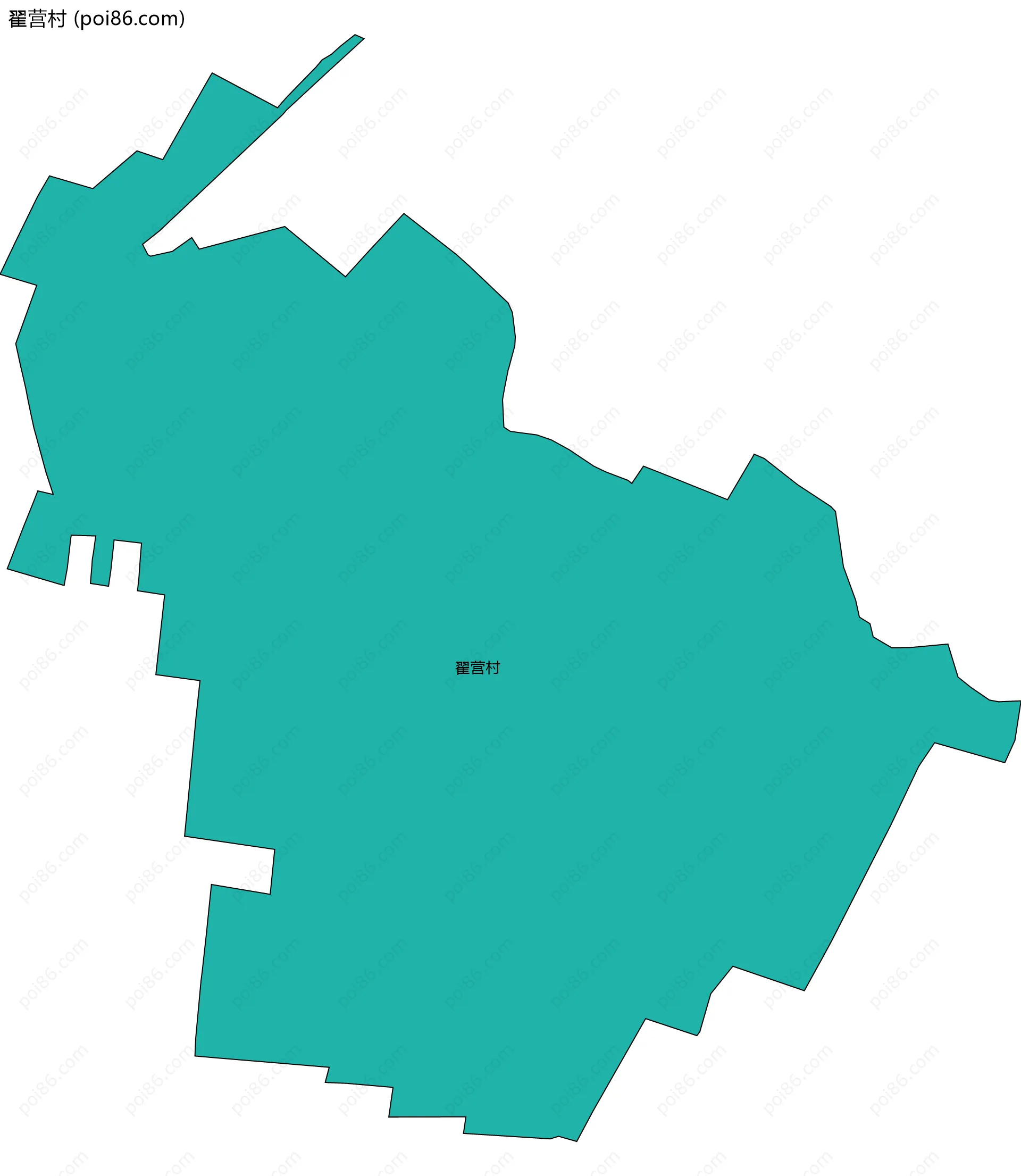 翟营村边界地图