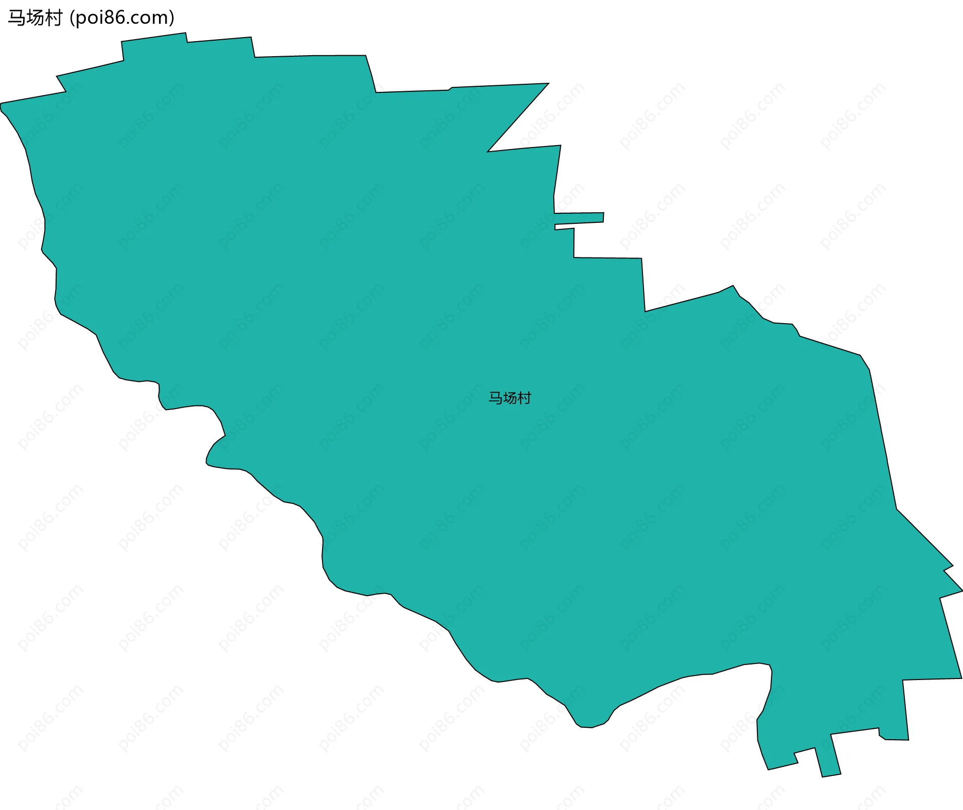 马场村边界地图