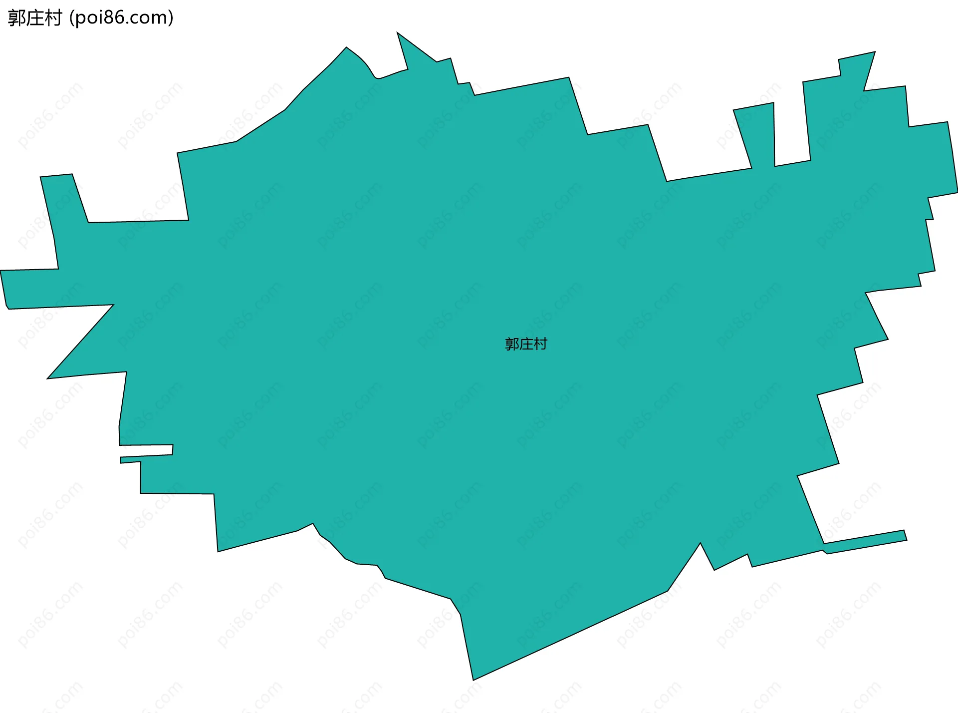 郭庄村边界地图