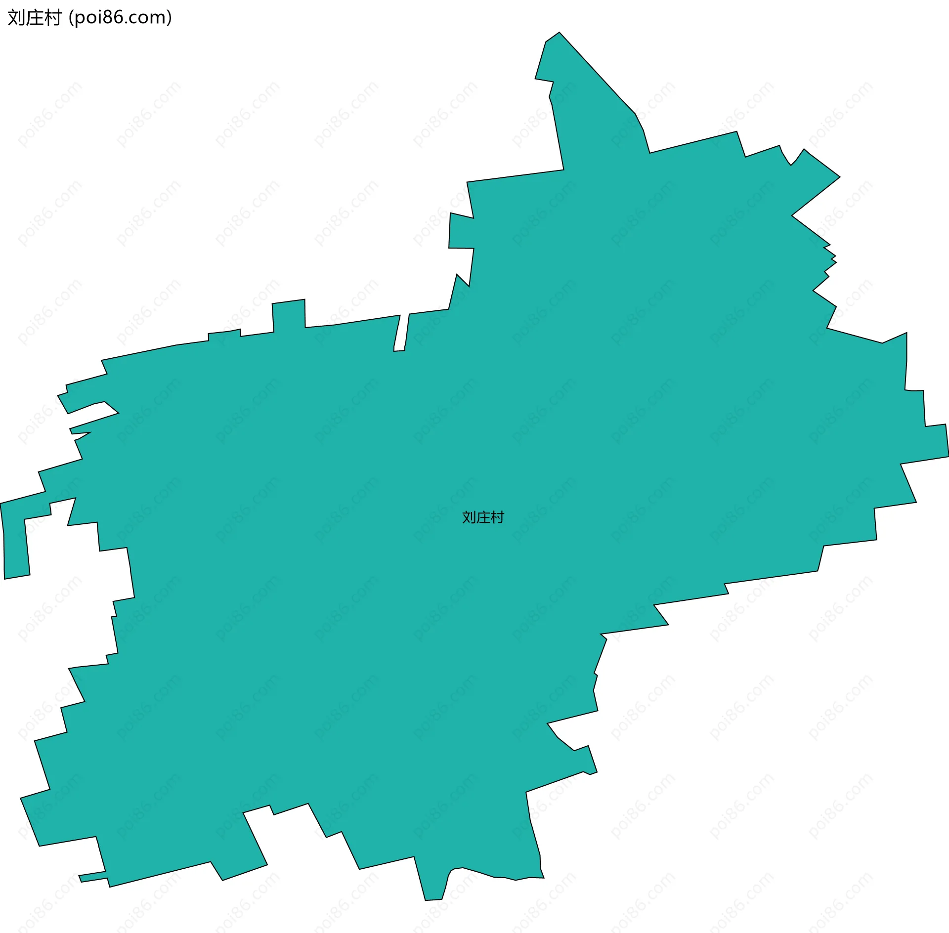 刘庄村边界地图