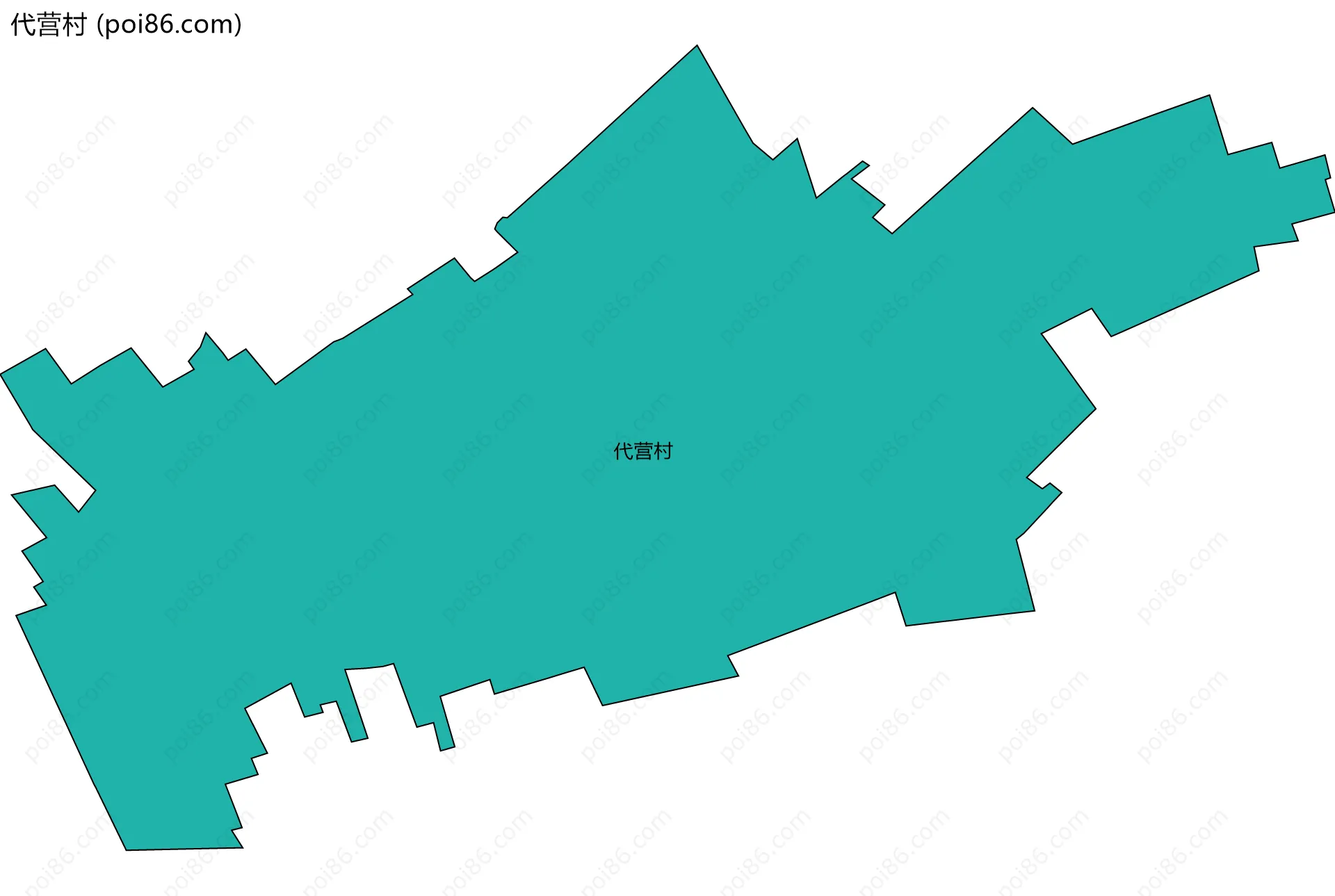 代营村边界地图