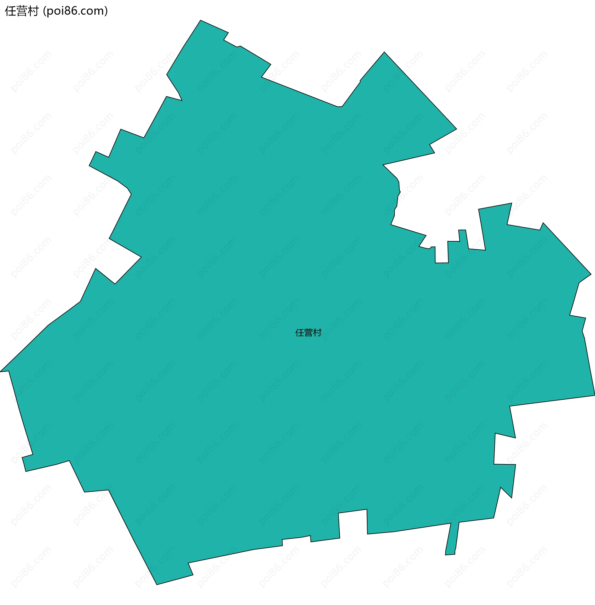 任营村边界地图