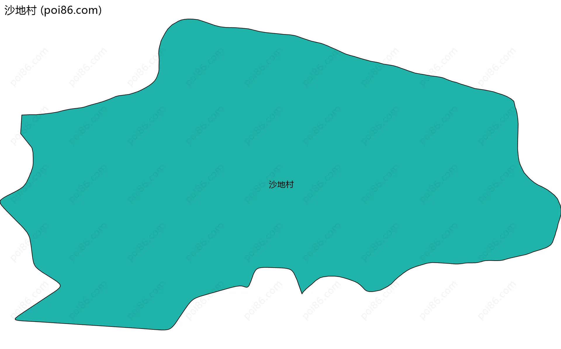 沙地村边界地图