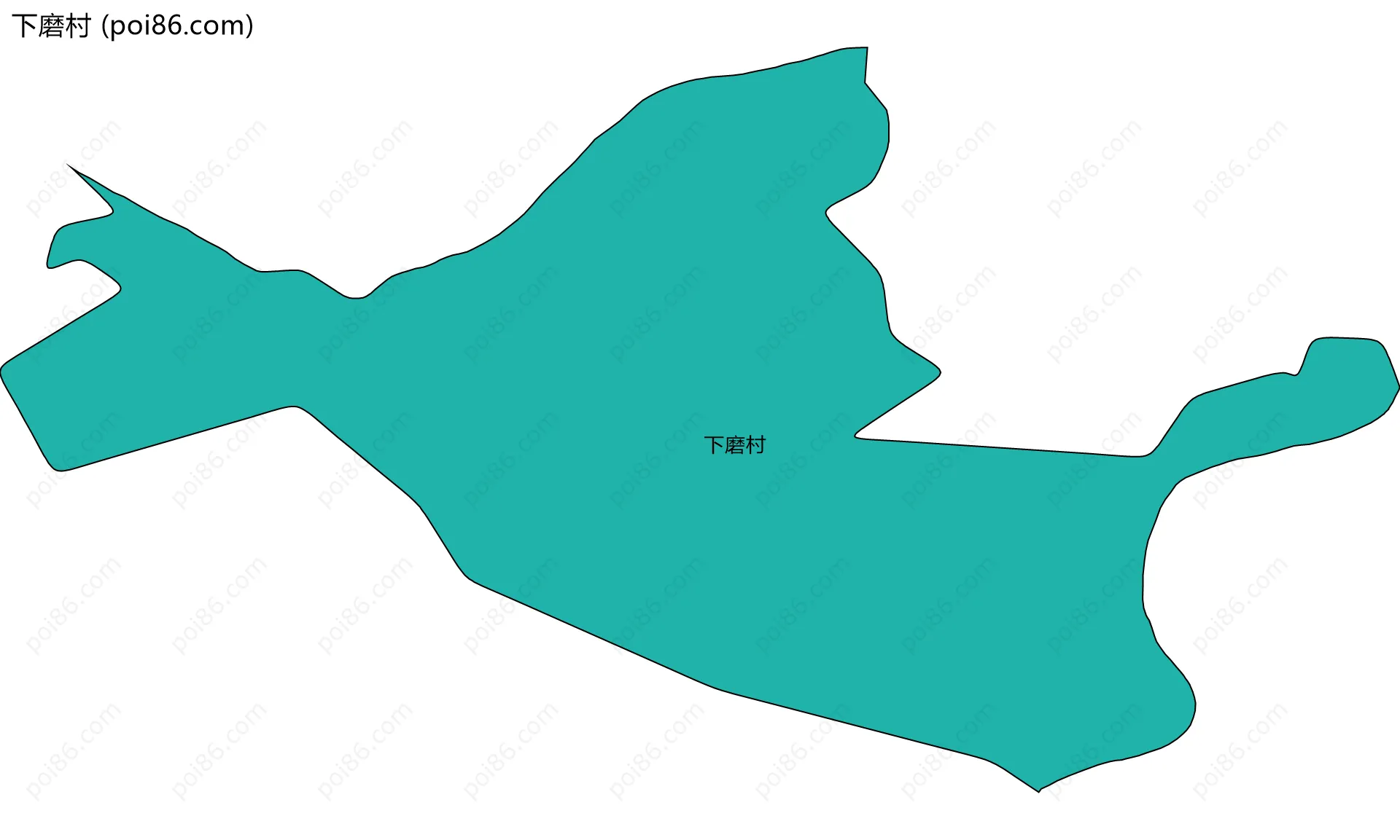 下磨村边界地图