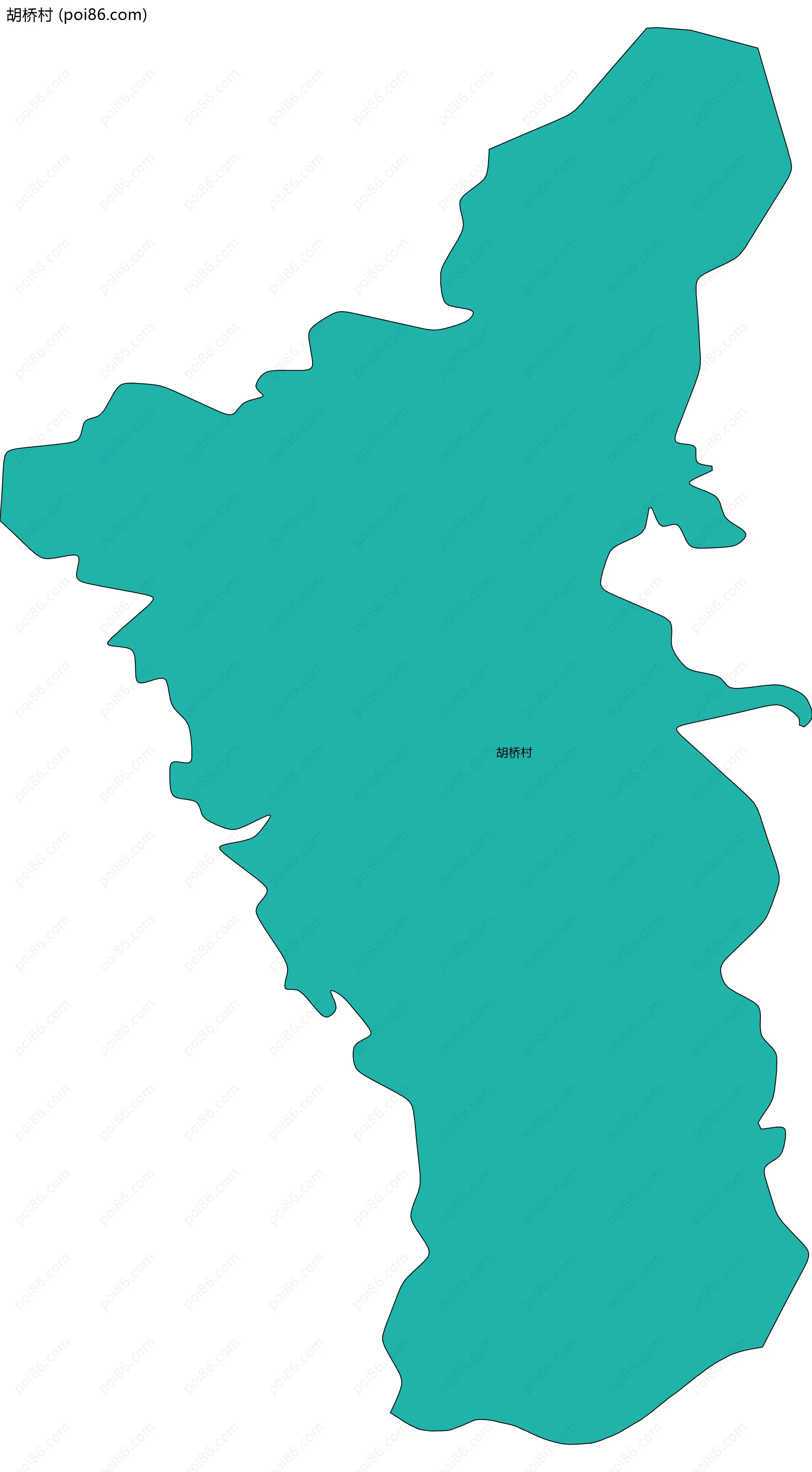 胡桥村边界地图