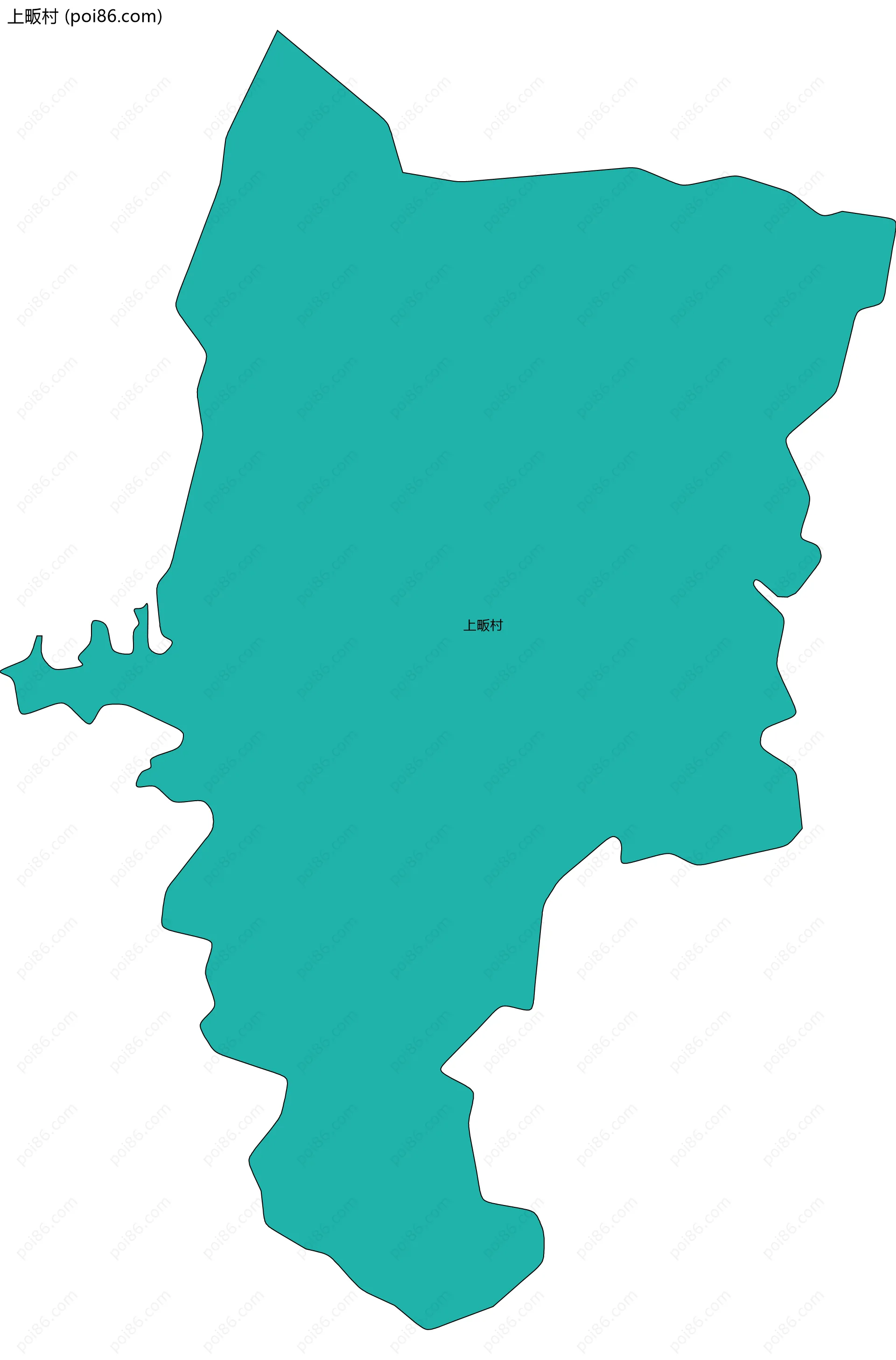 上畈村边界地图