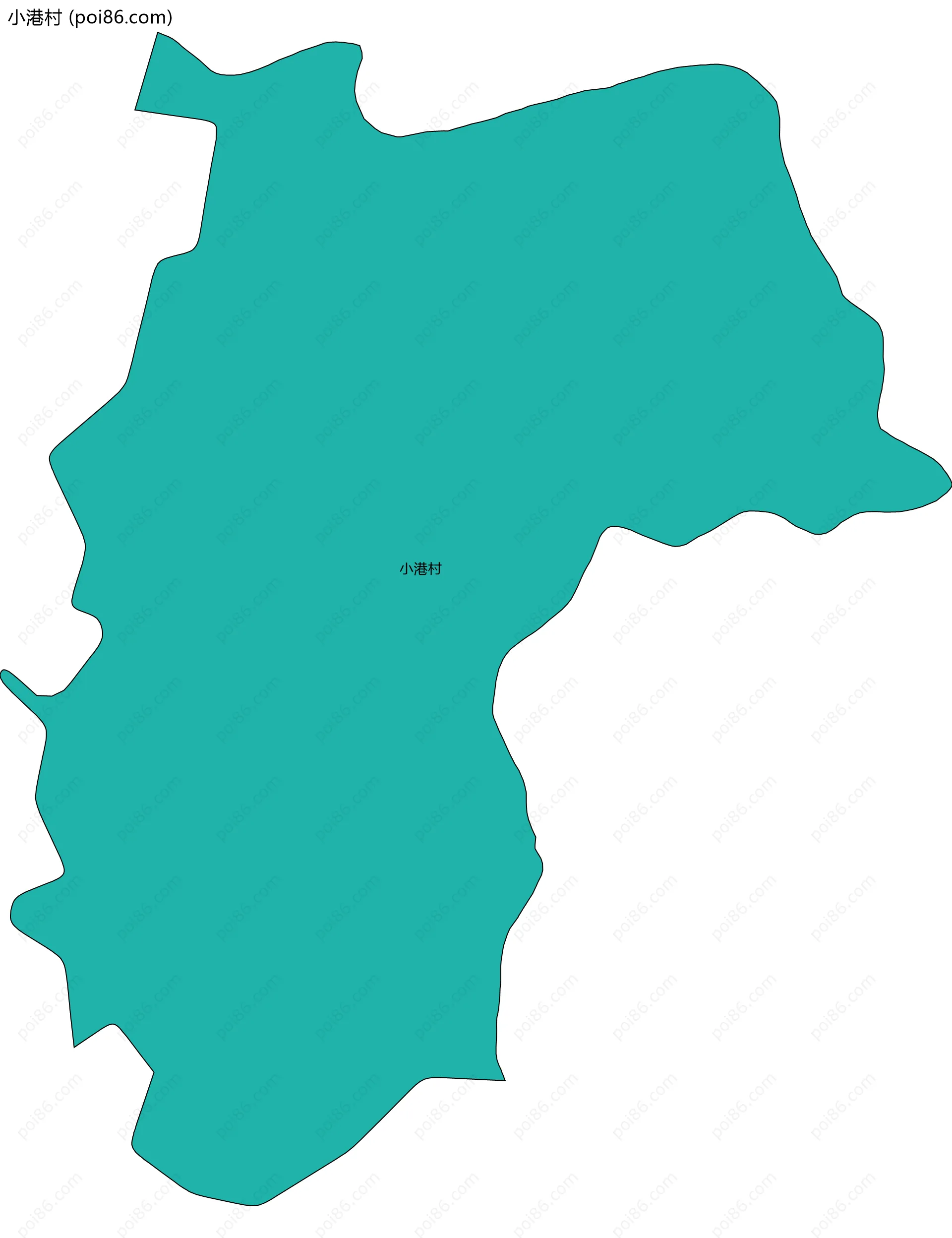 小港村边界地图