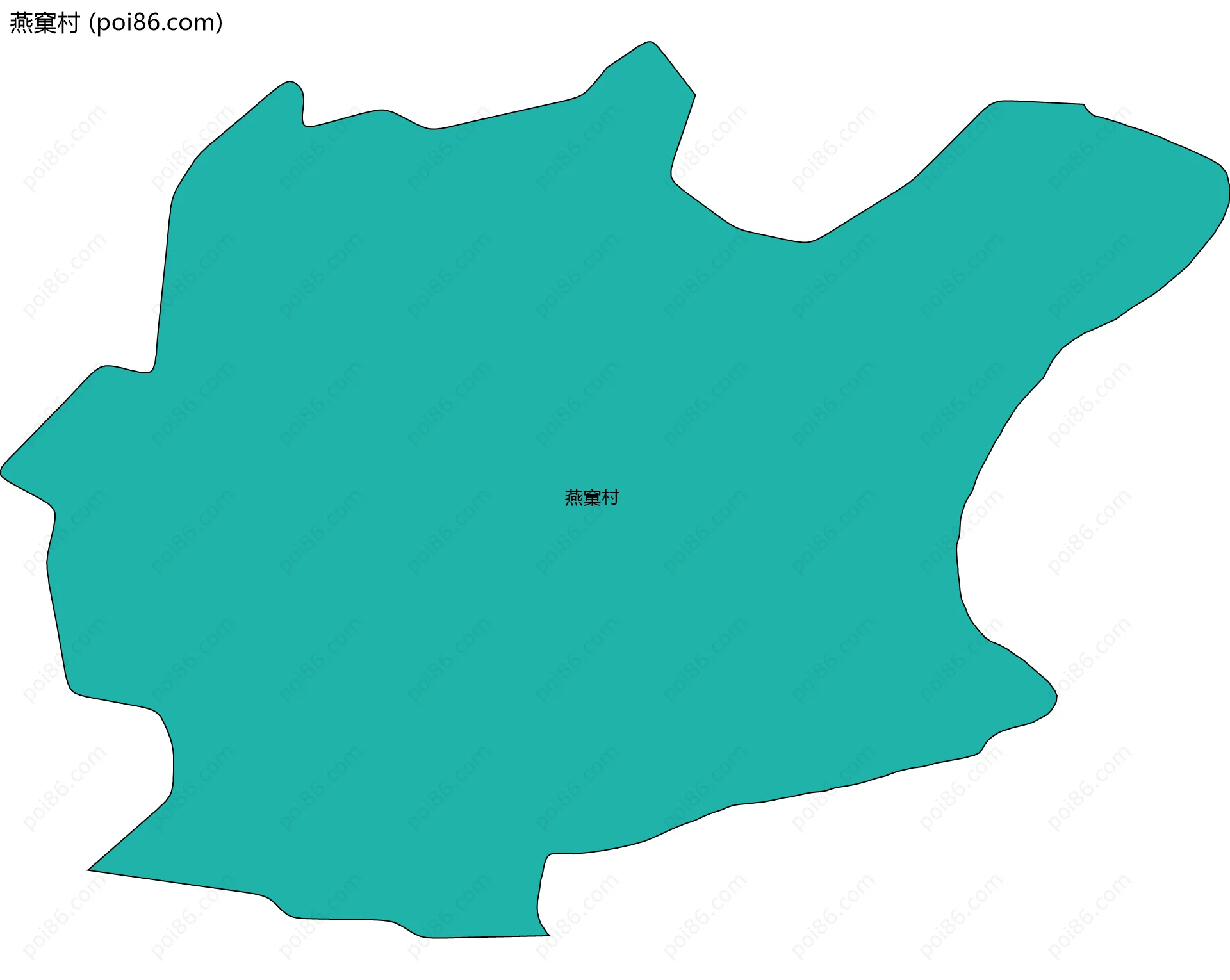 燕窠村边界地图