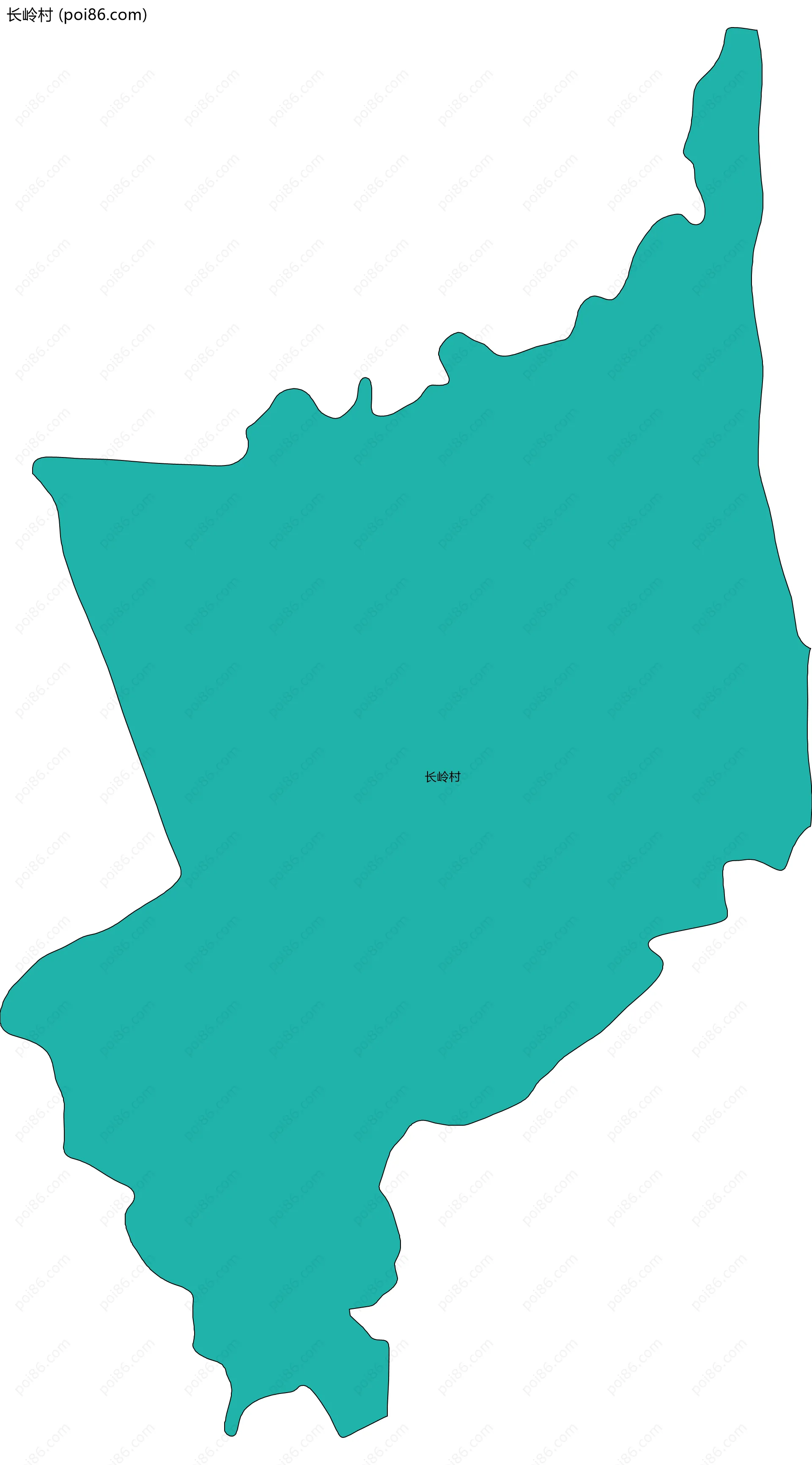 长岭村边界地图