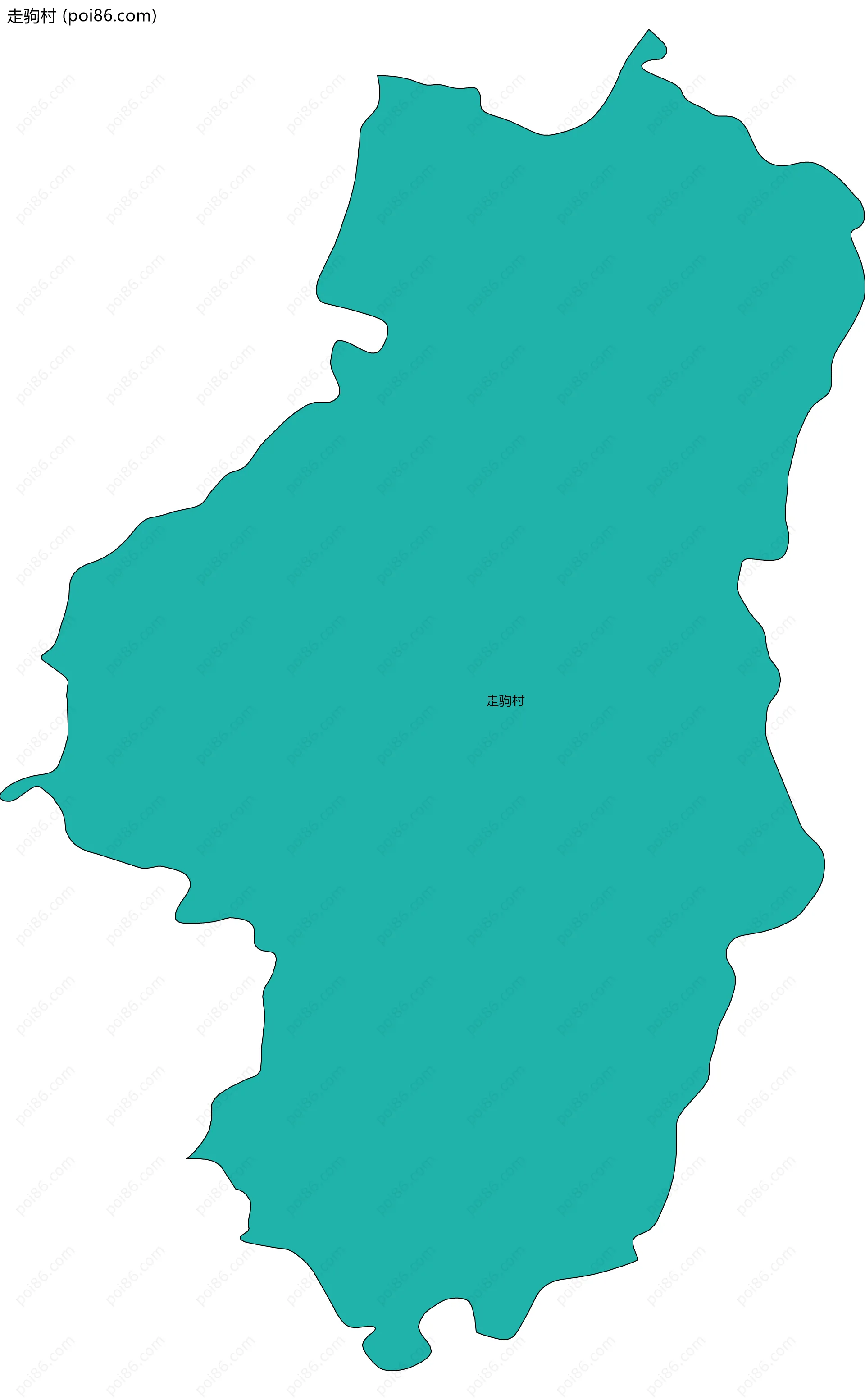 走驹村边界地图