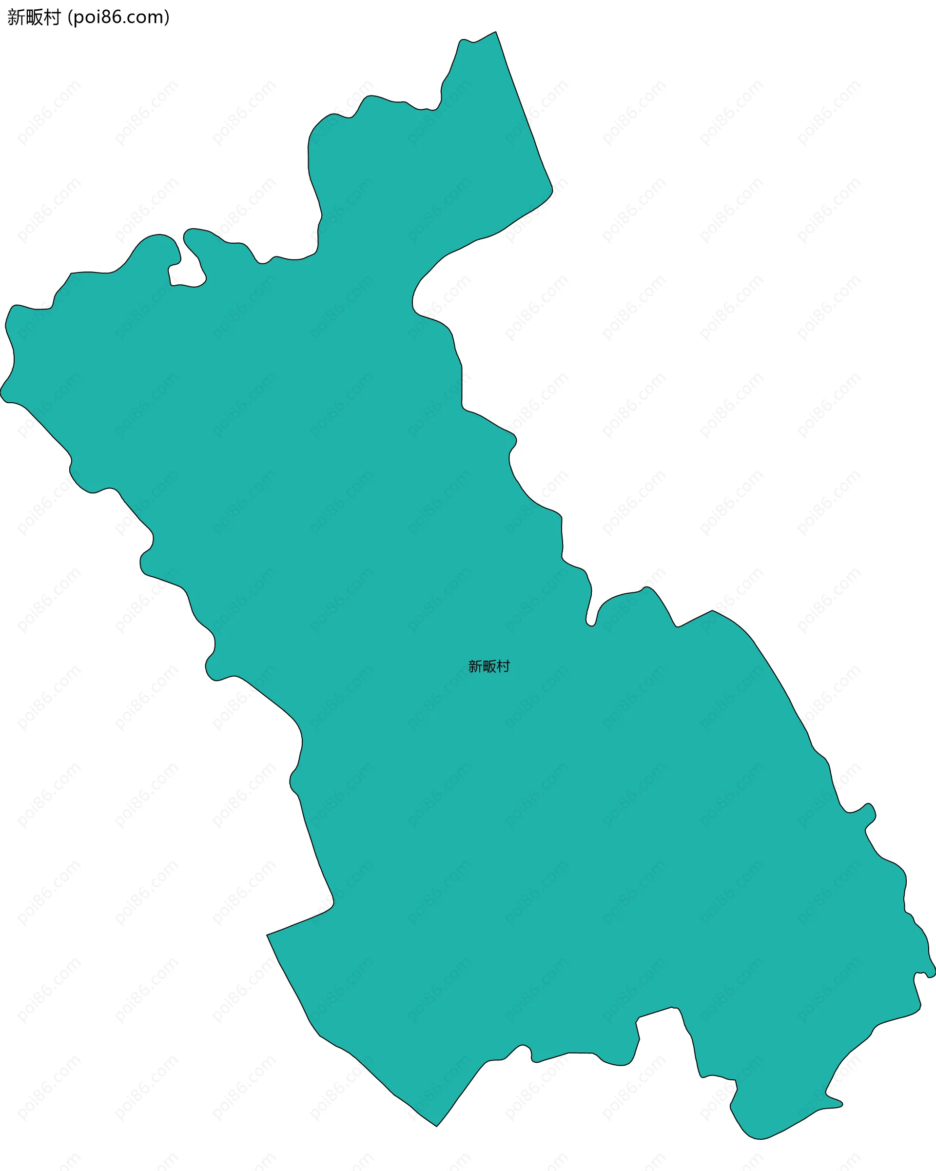 新畈村边界地图