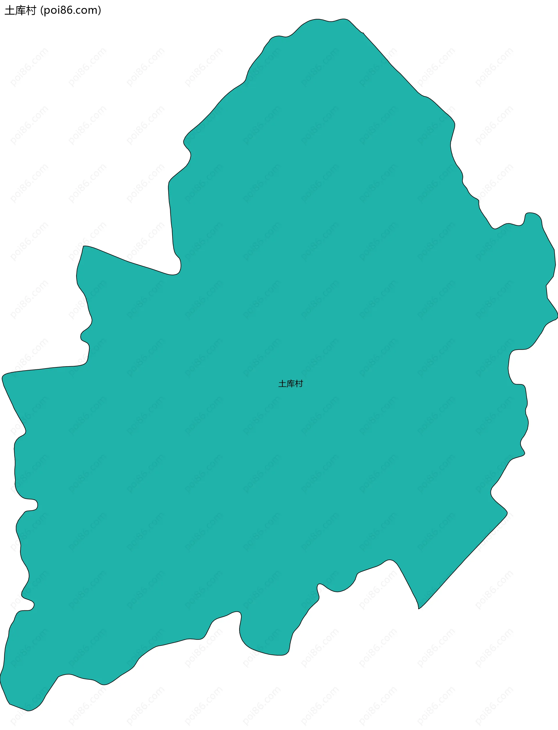 土库村边界地图