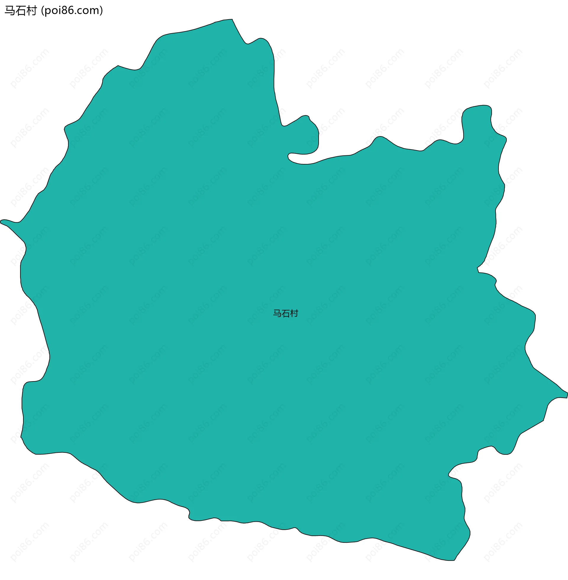 马石村边界地图