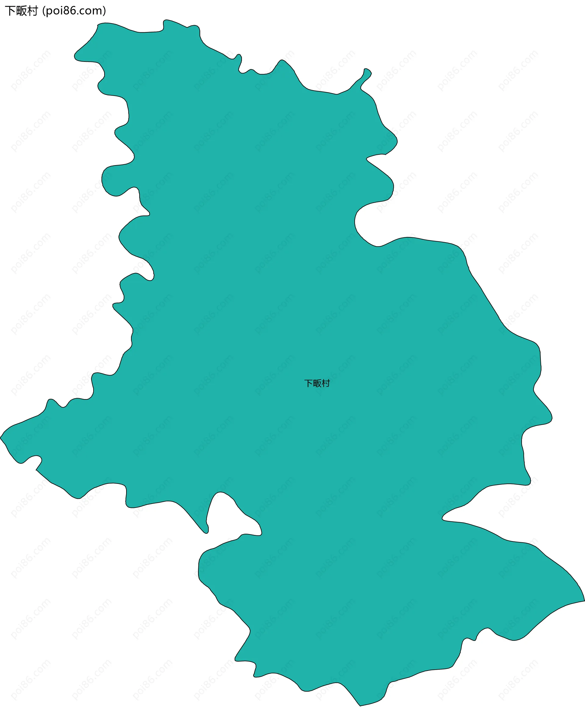 下畈村边界地图