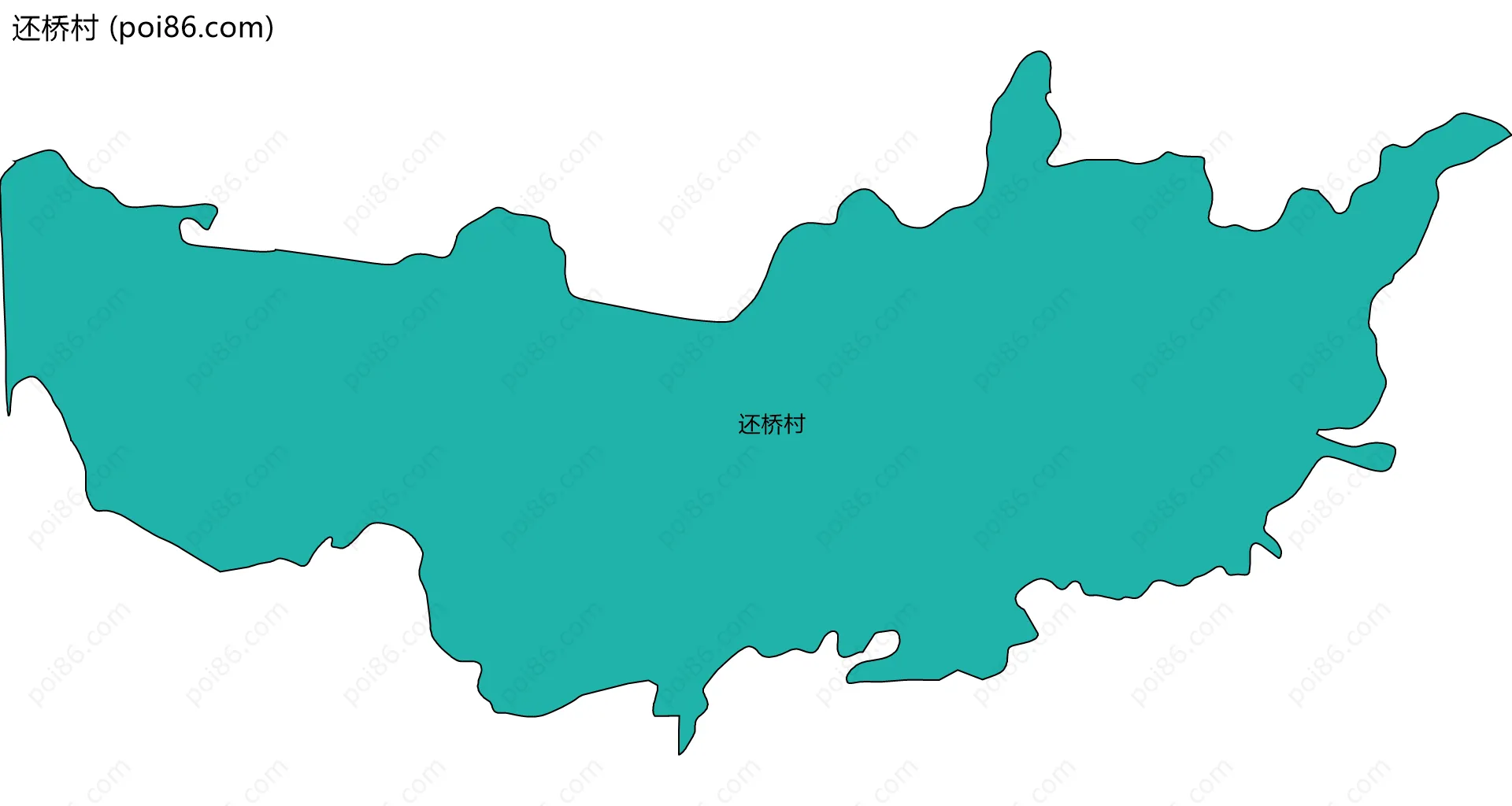 还桥村边界地图