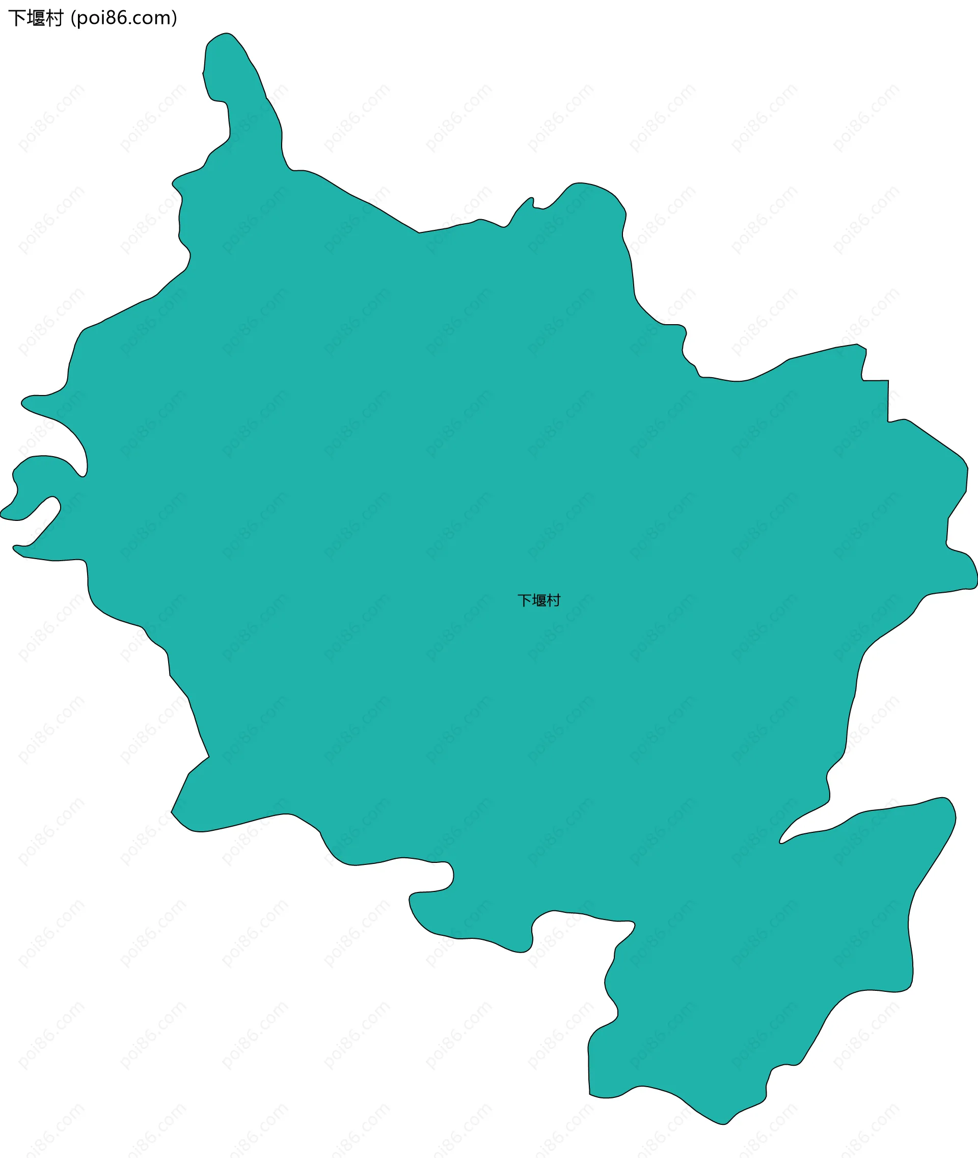 下堰村边界地图