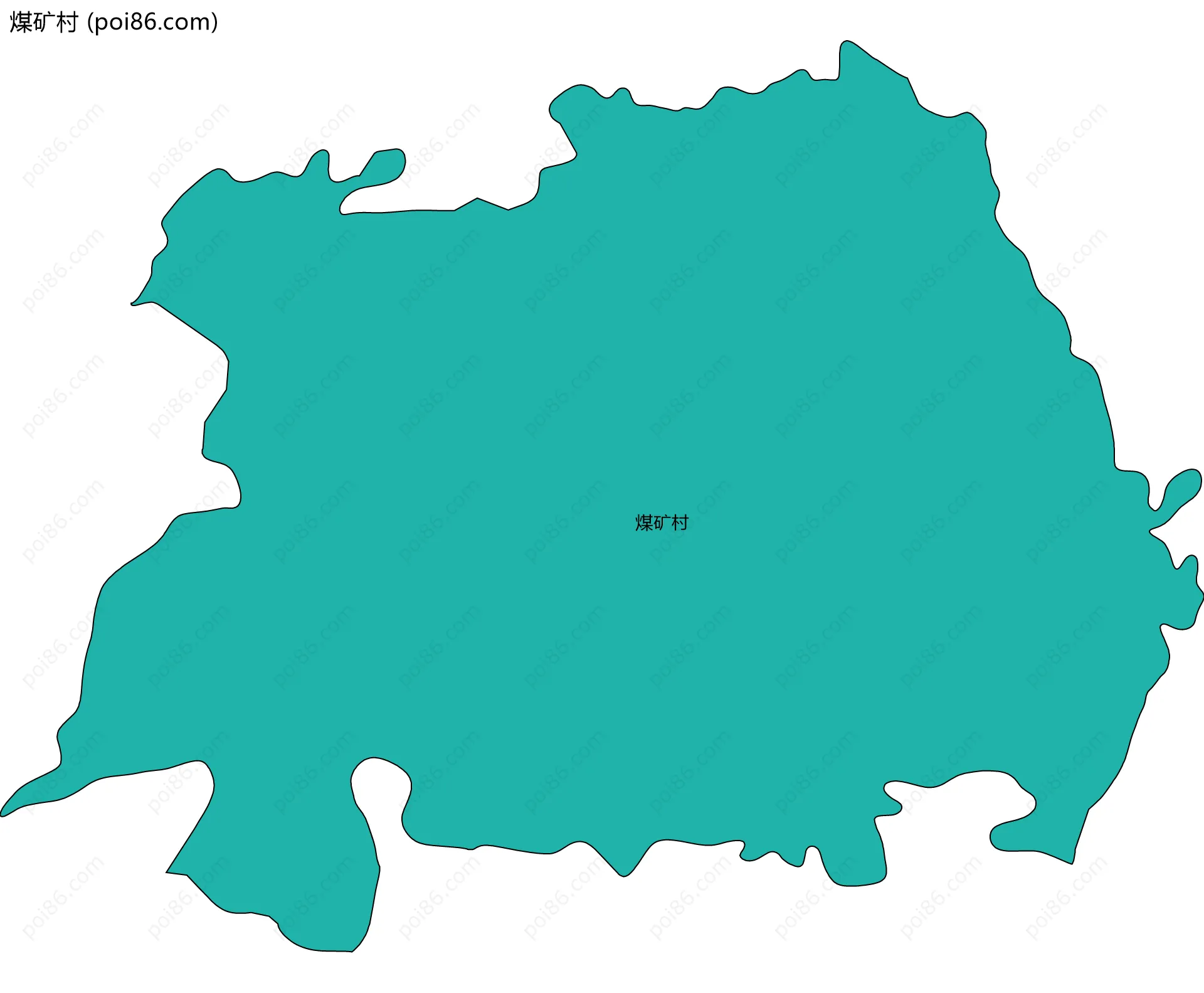 煤矿村边界地图
