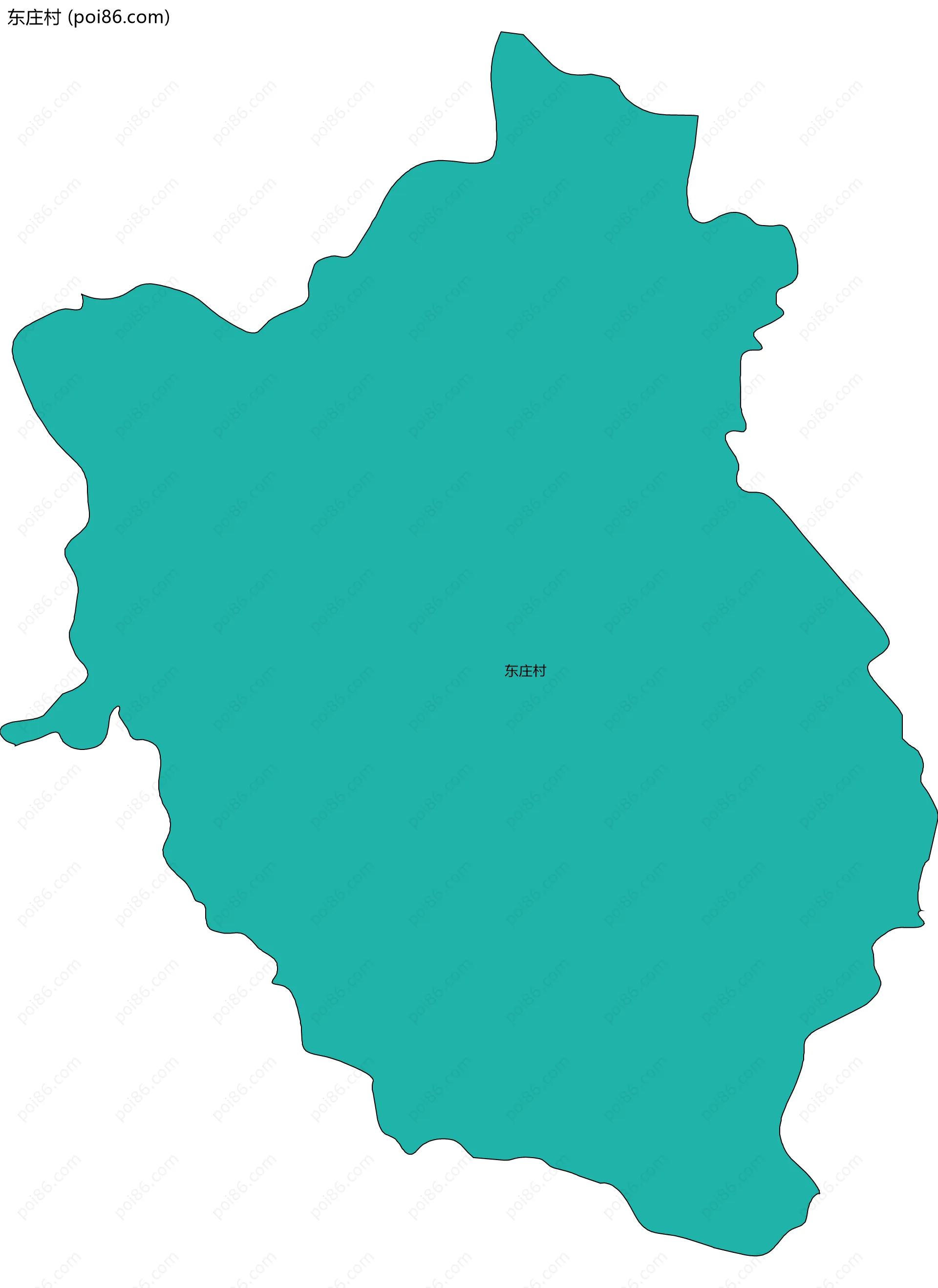 东庄村边界地图