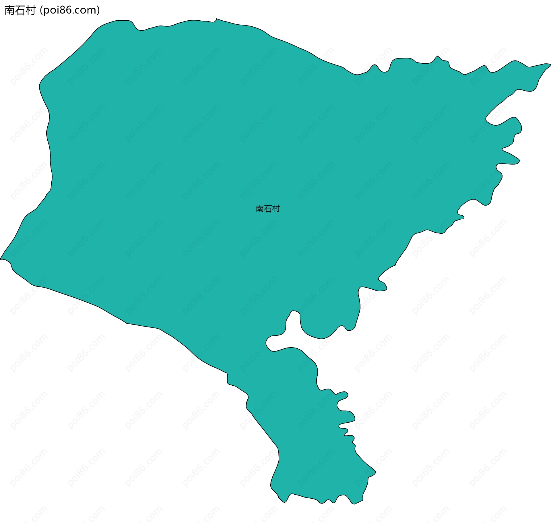 南石村边界地图