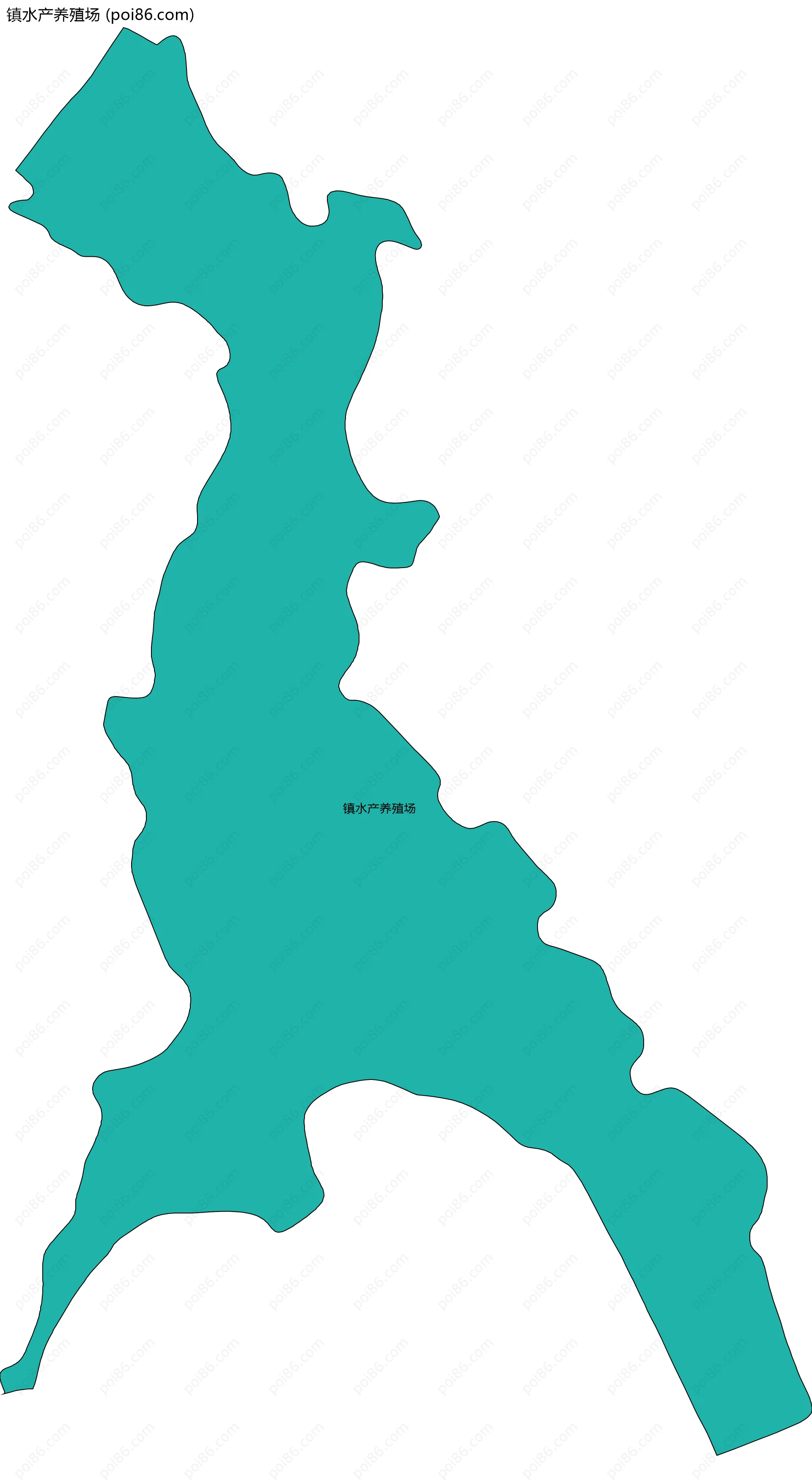 镇水产养殖场边界地图