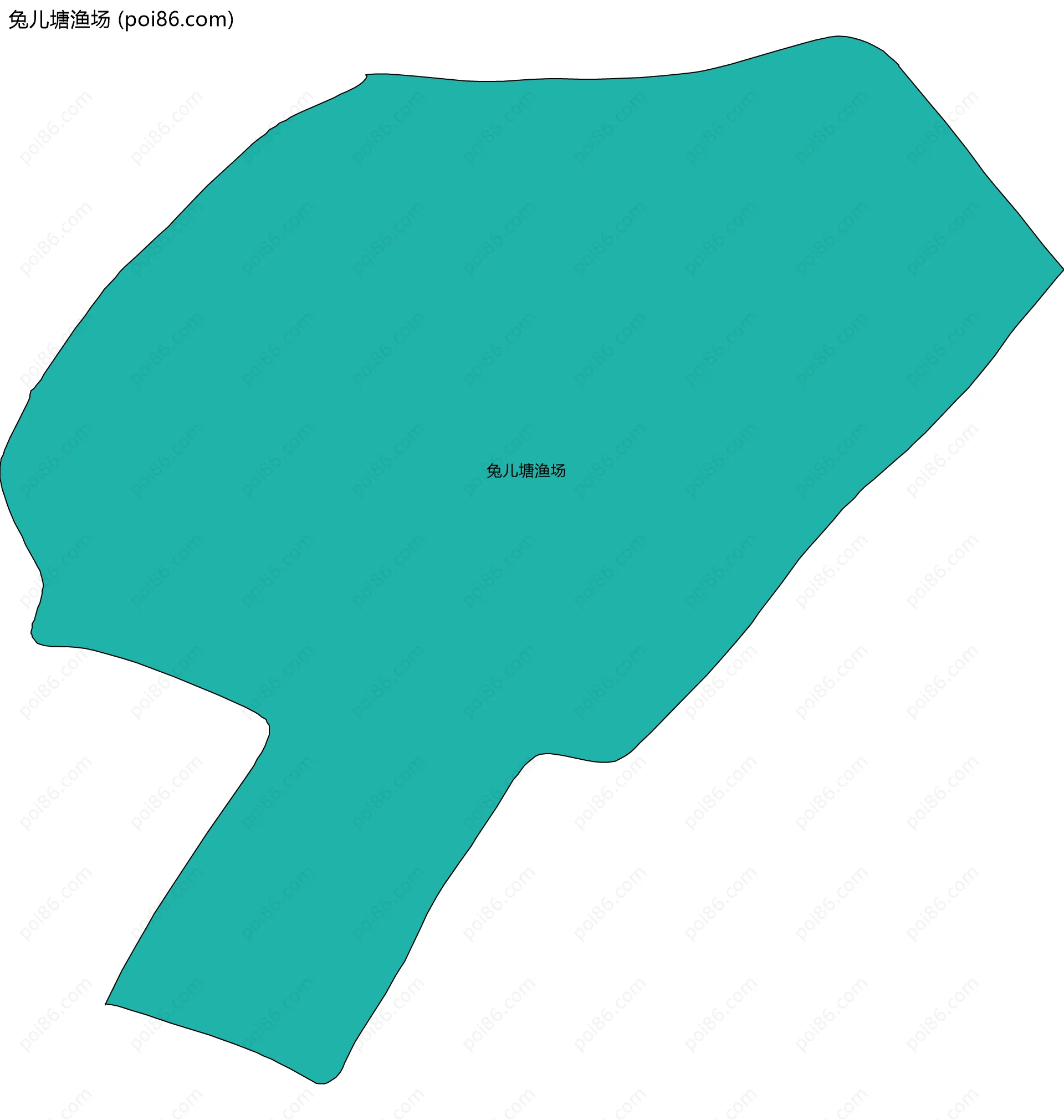 兔儿塘渔场边界地图