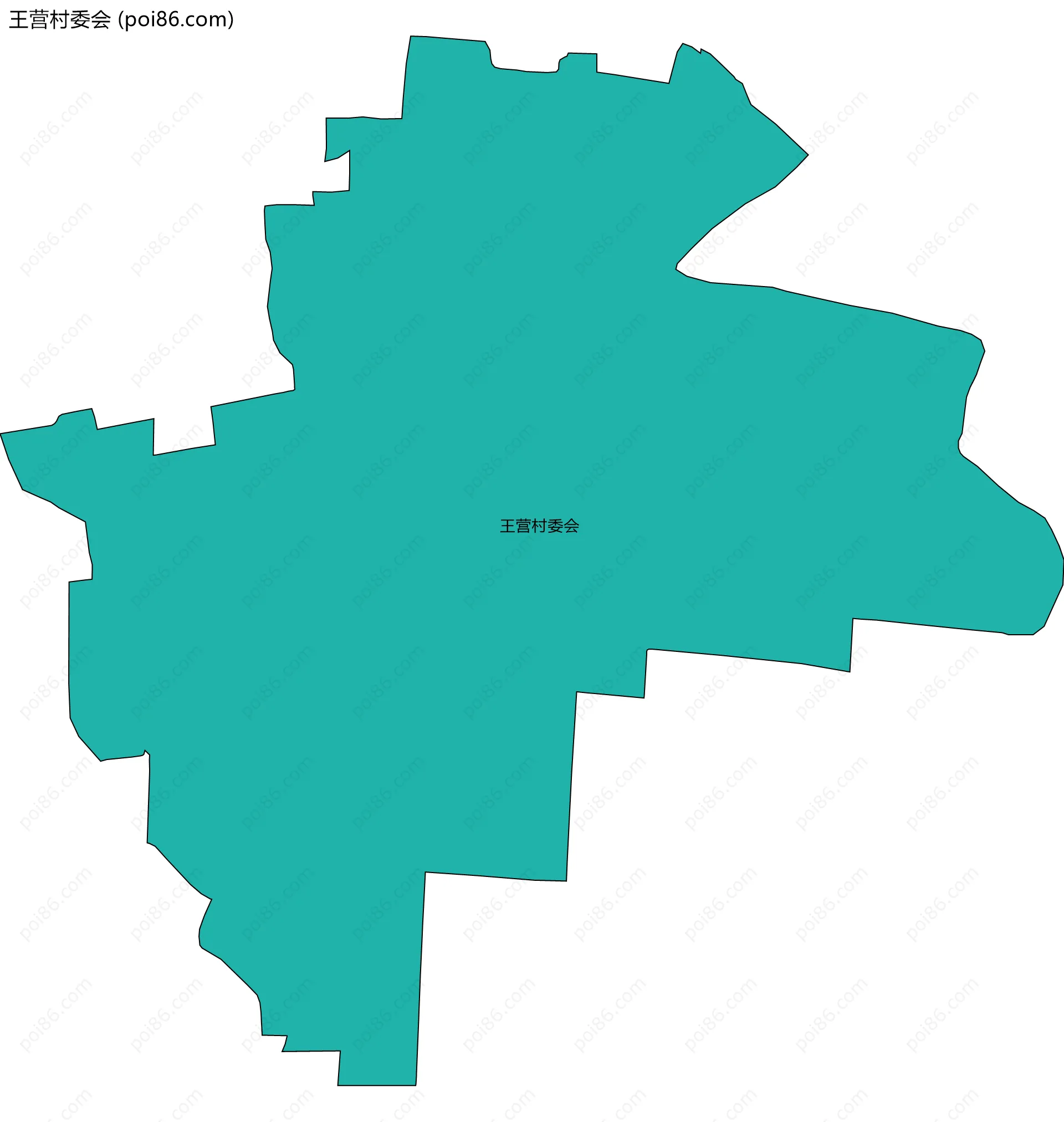 王营村委会边界地图