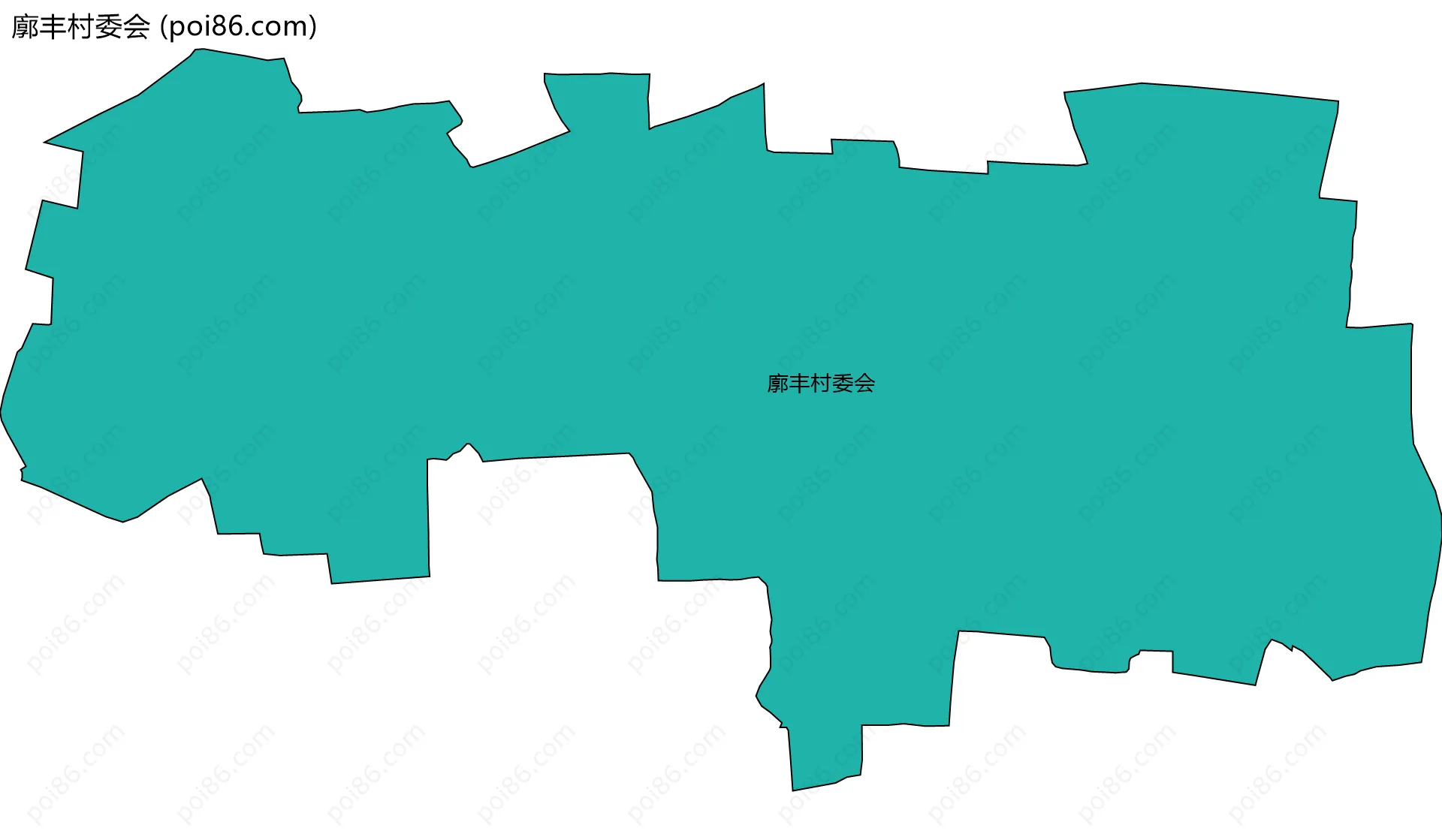 廓丰村委会边界地图