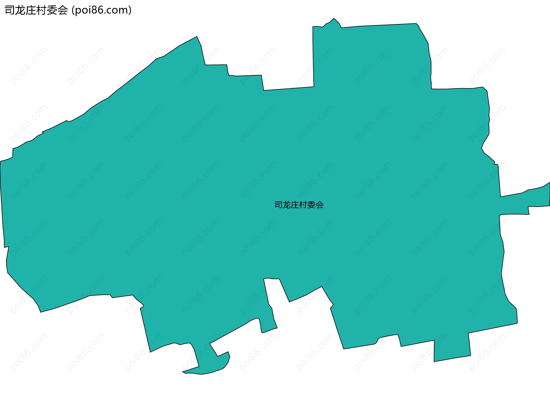 司龙庄村委会边界地图