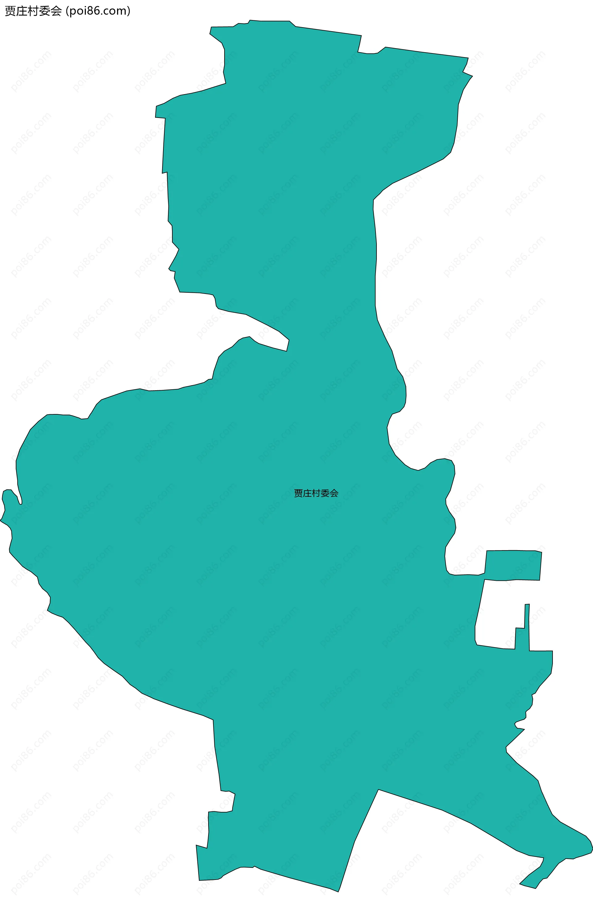 贾庄村委会边界地图