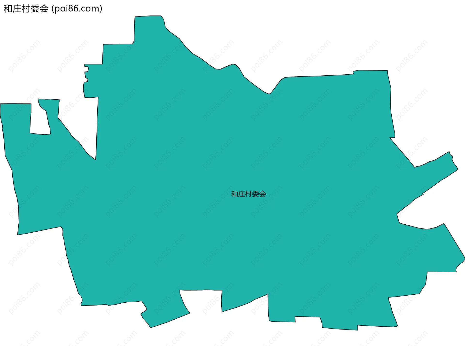 和庄村委会边界地图