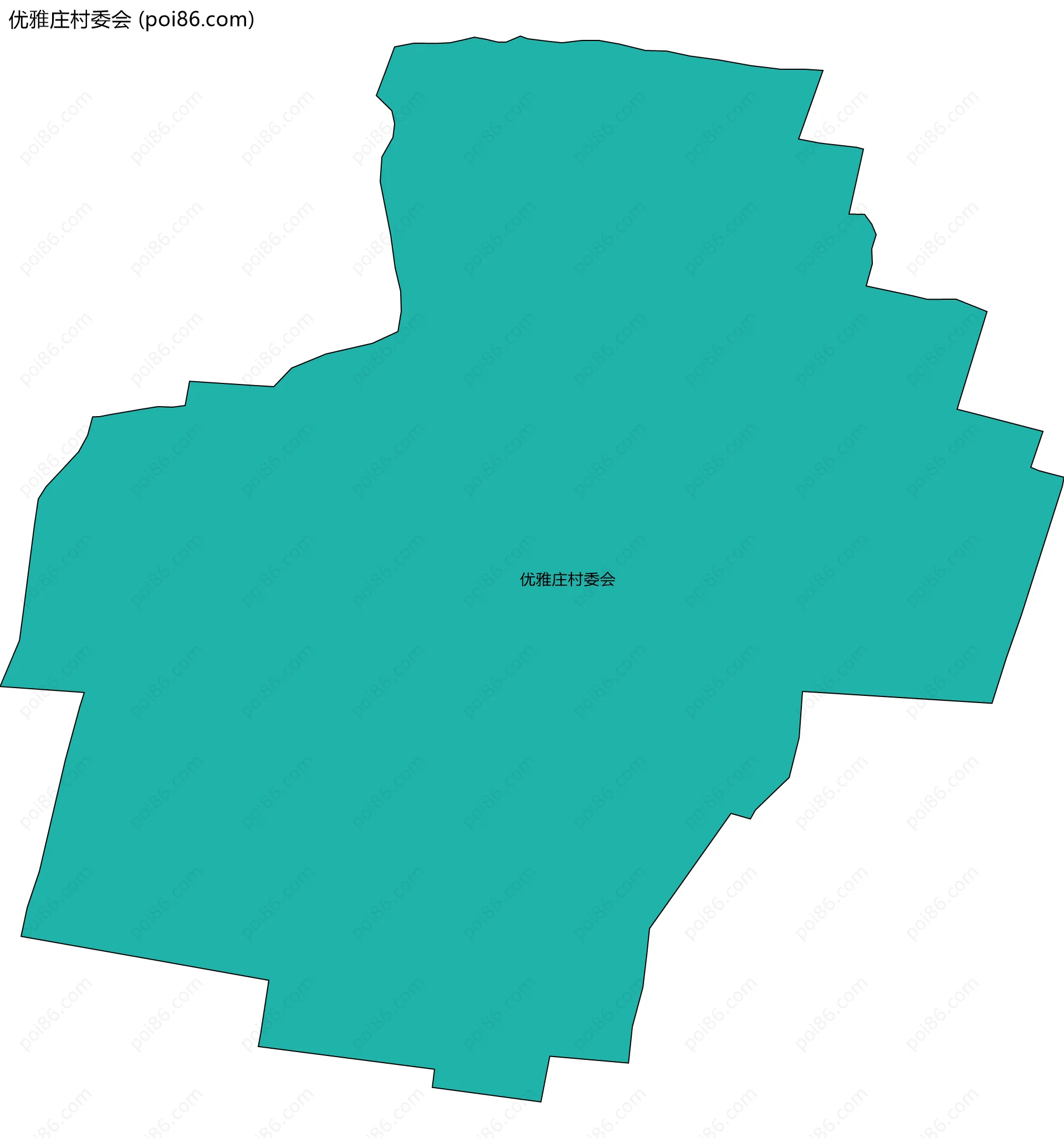 优雅庄村委会边界地图