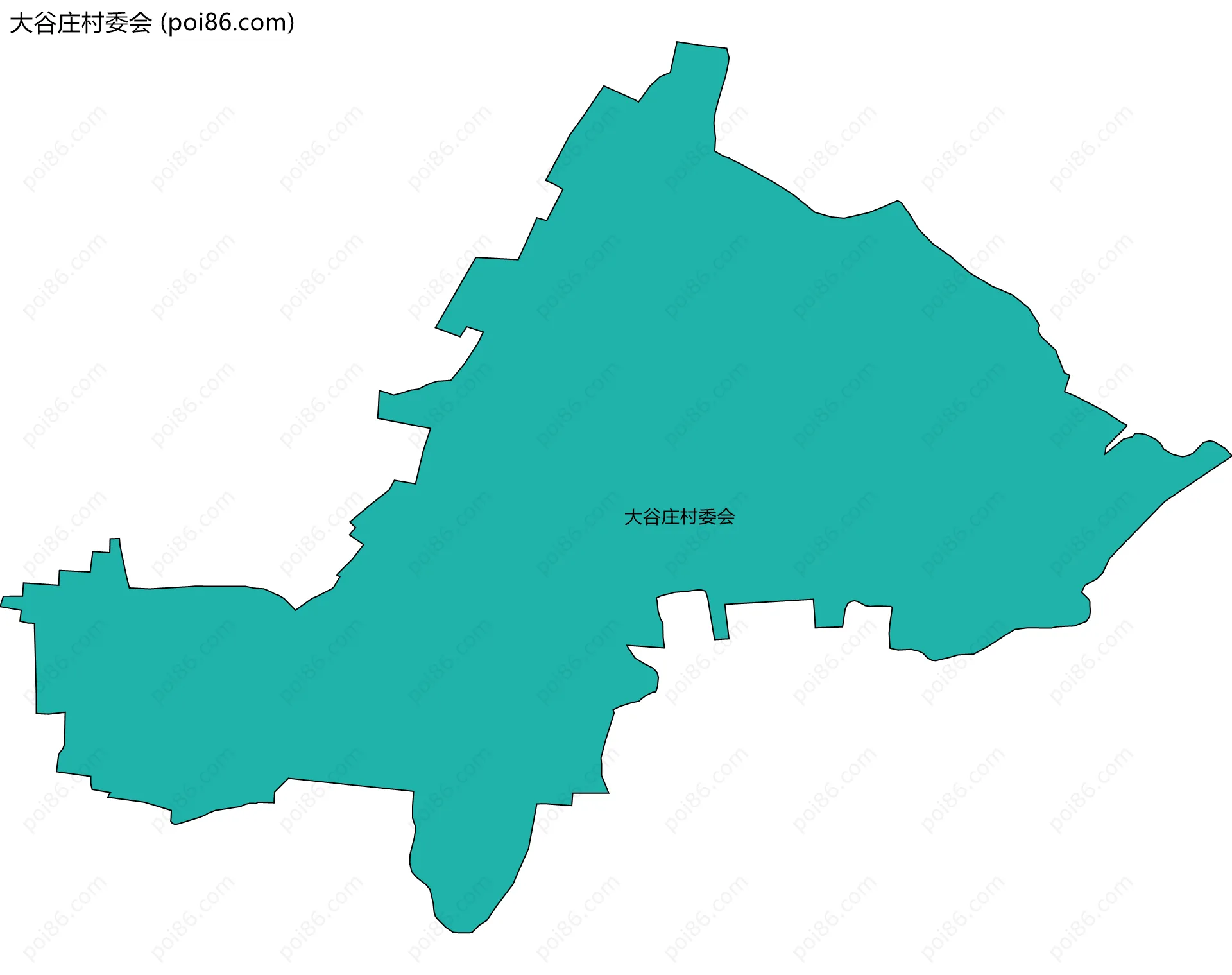 大谷庄村委会边界地图