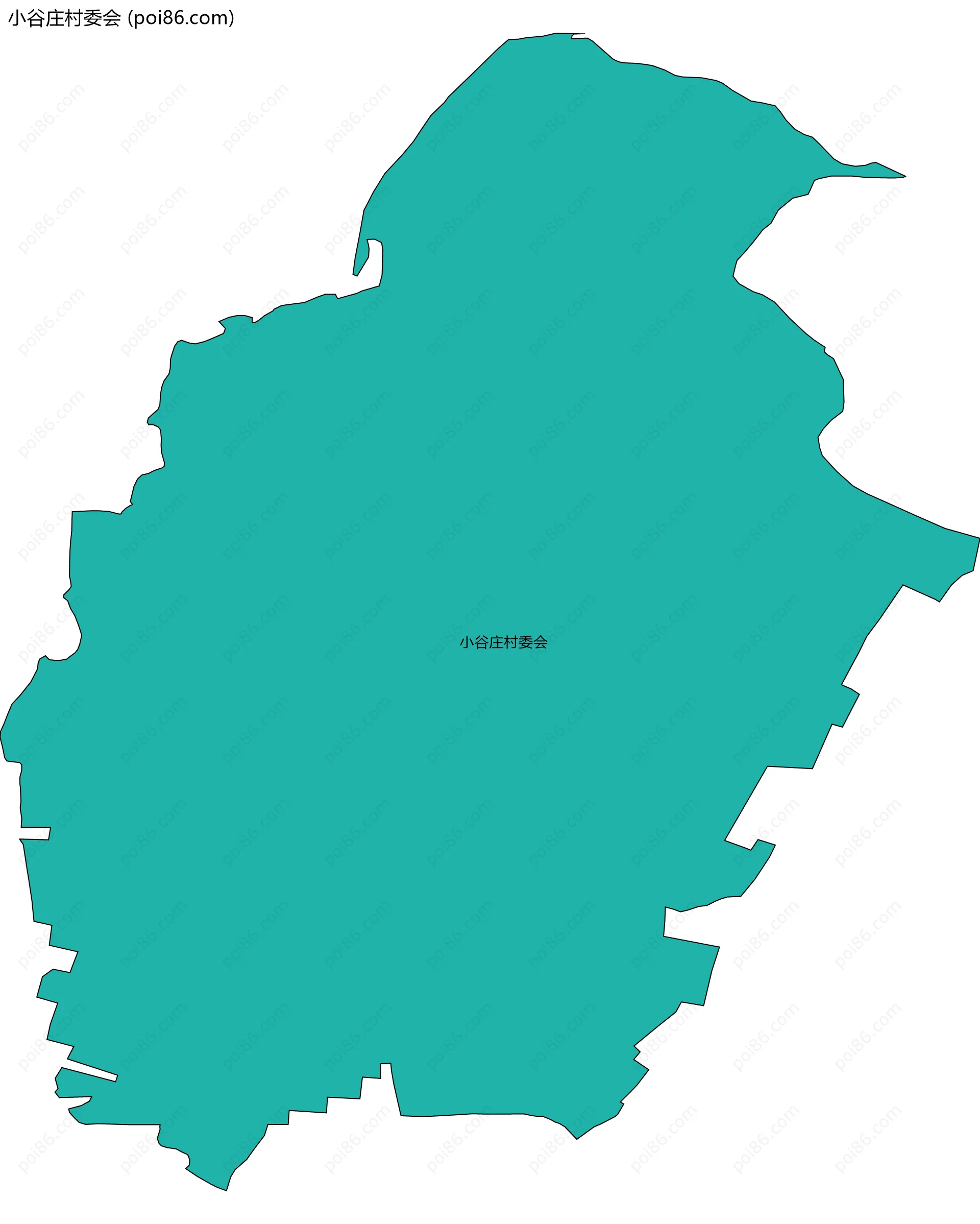 小谷庄村委会边界地图