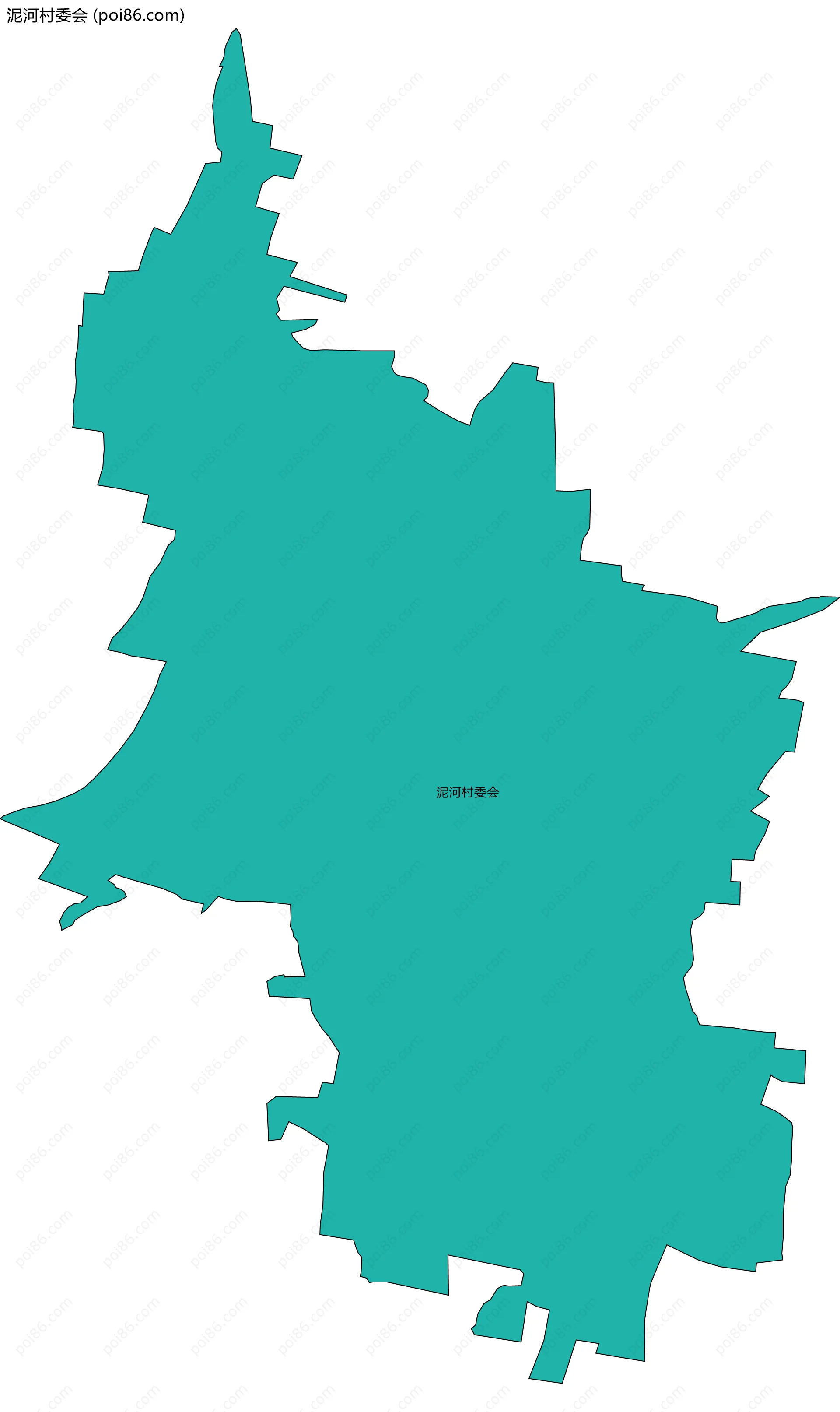 泥河村委会边界地图