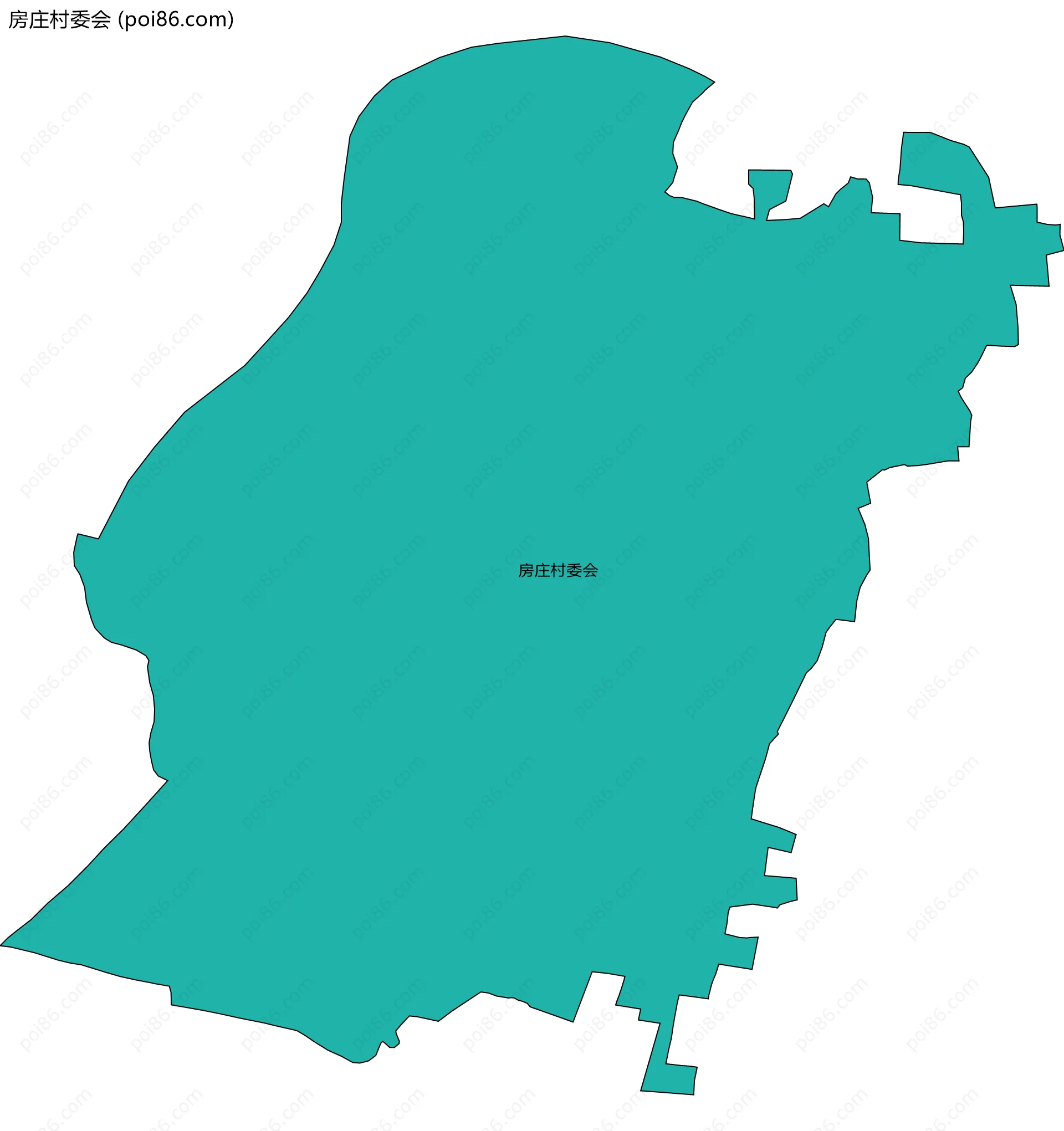 房庄村委会边界地图