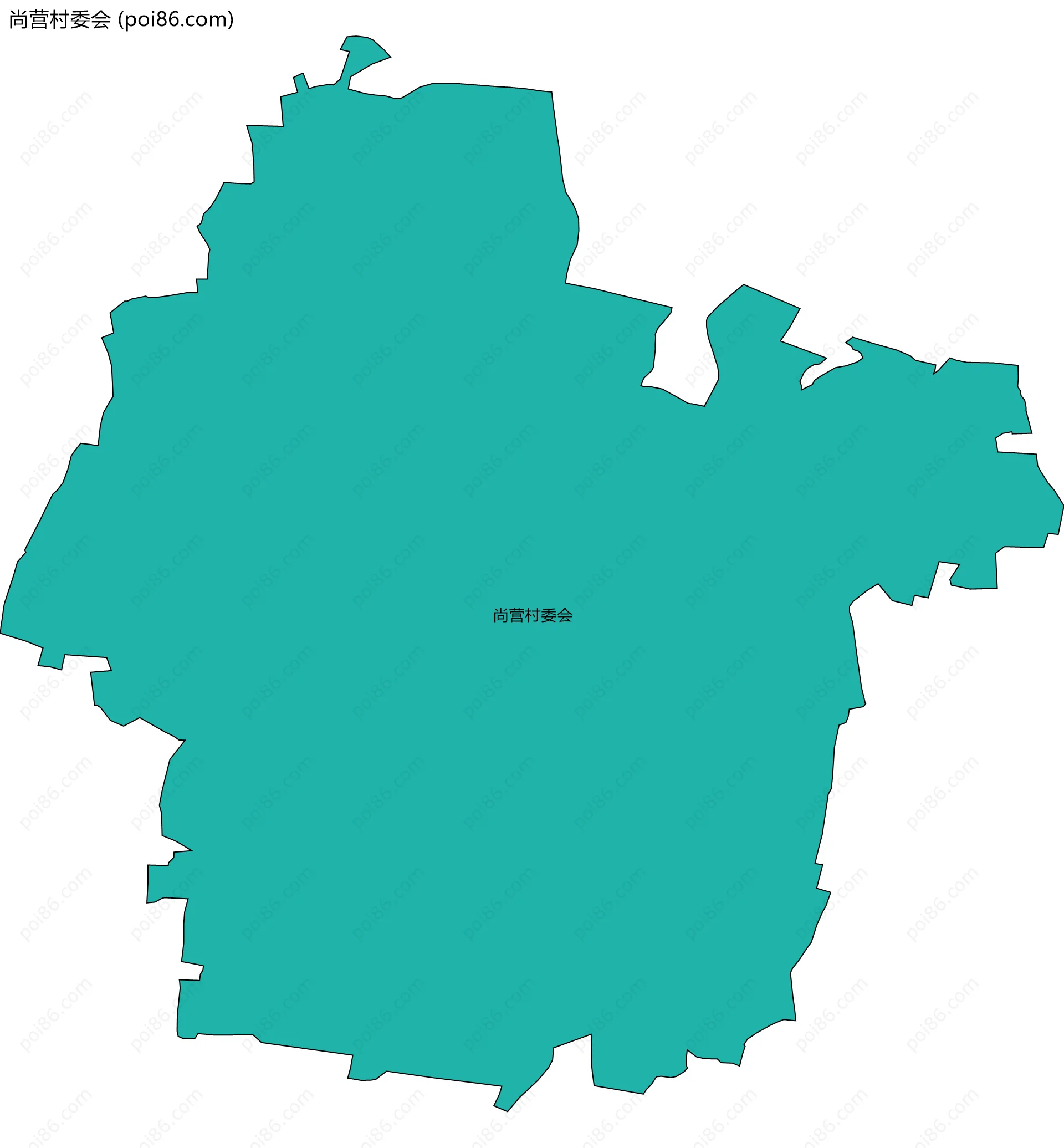 尚营村委会边界地图