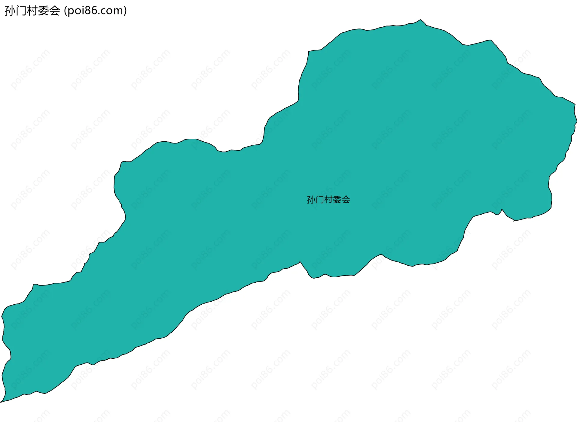 孙门村委会边界地图