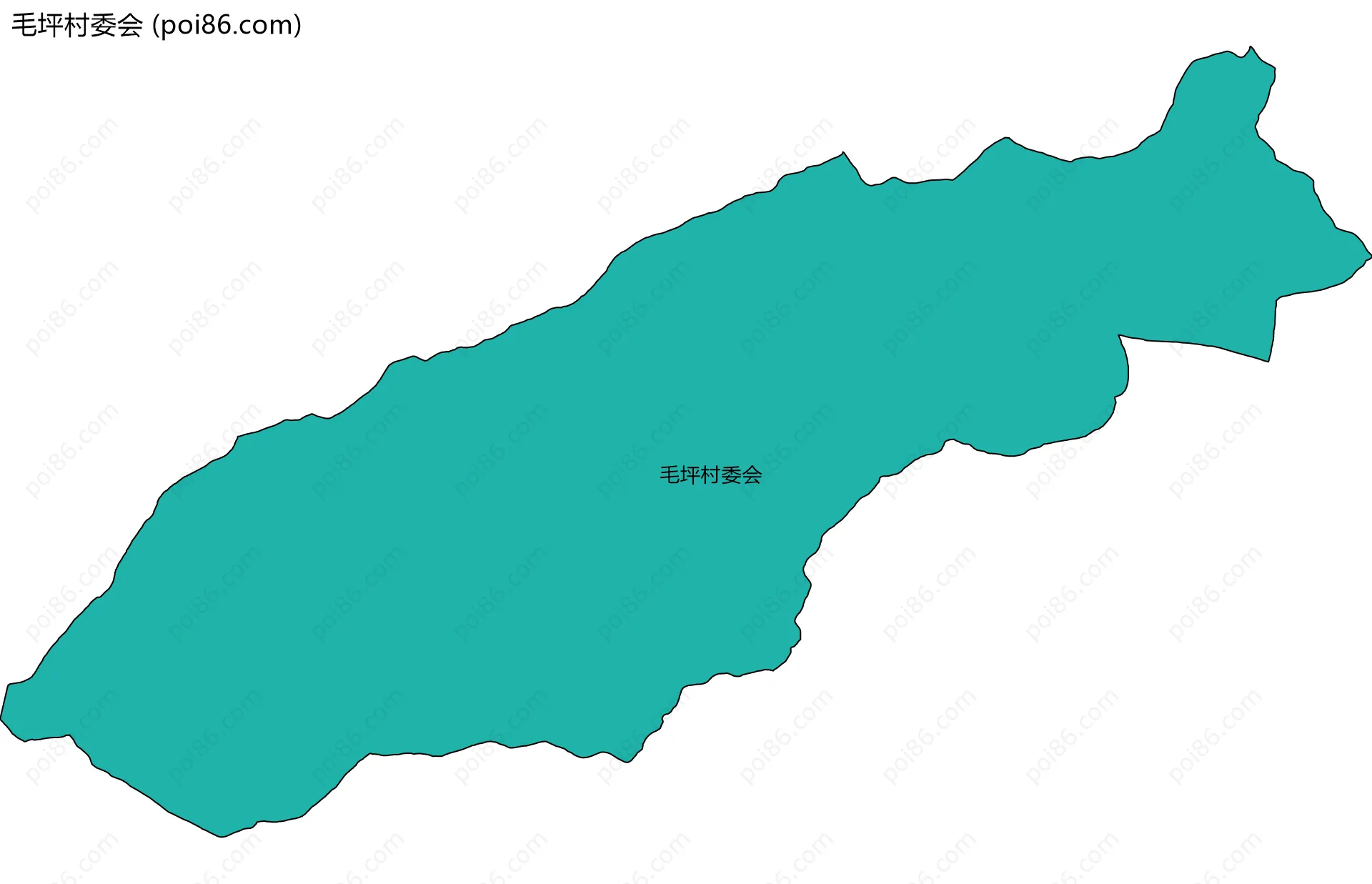毛坪村委会边界地图