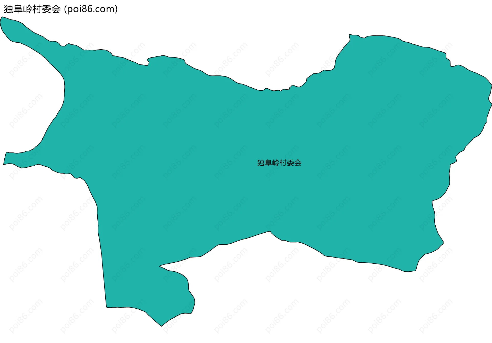 独阜岭村委会边界地图