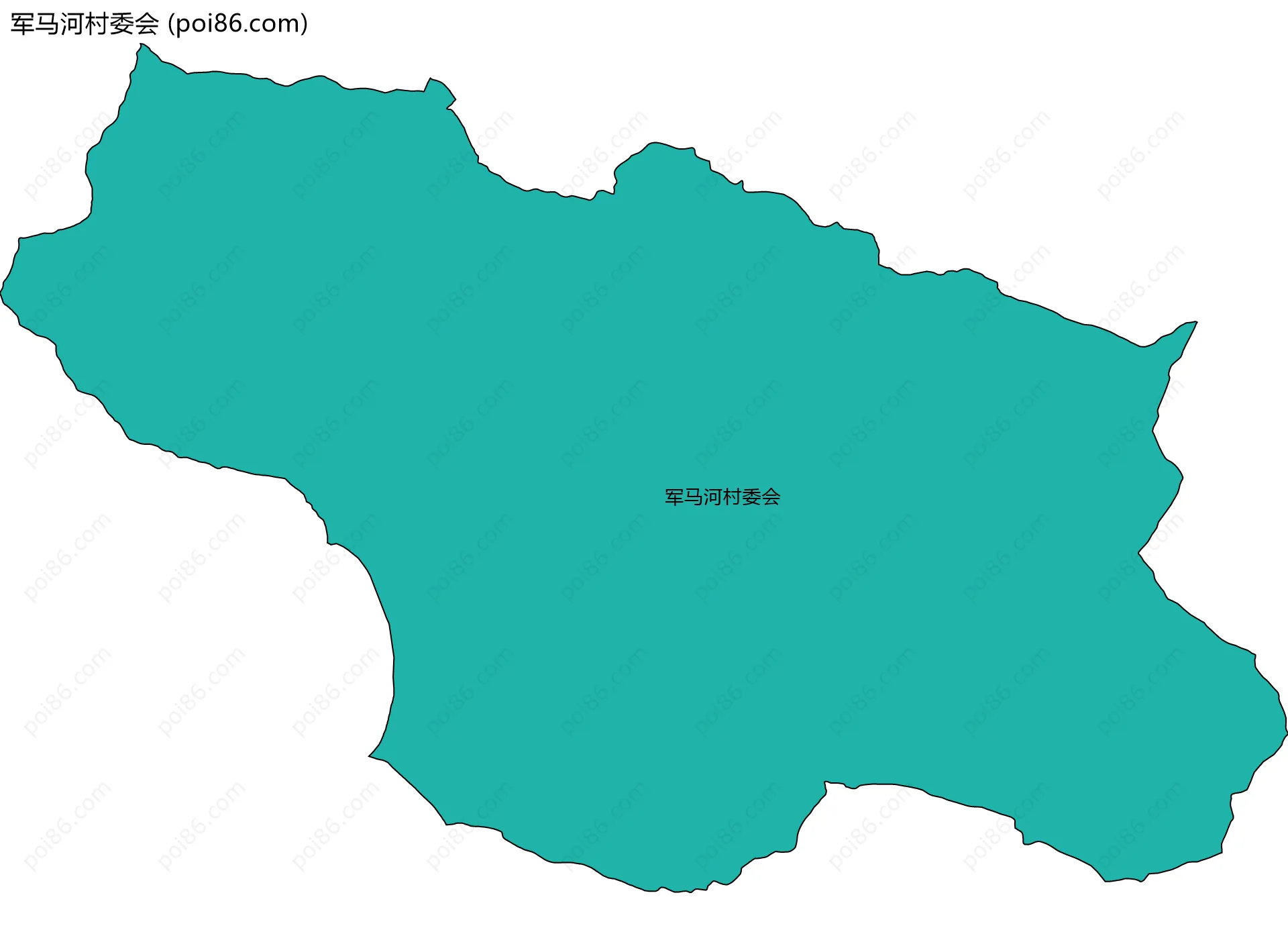 军马河村委会边界地图