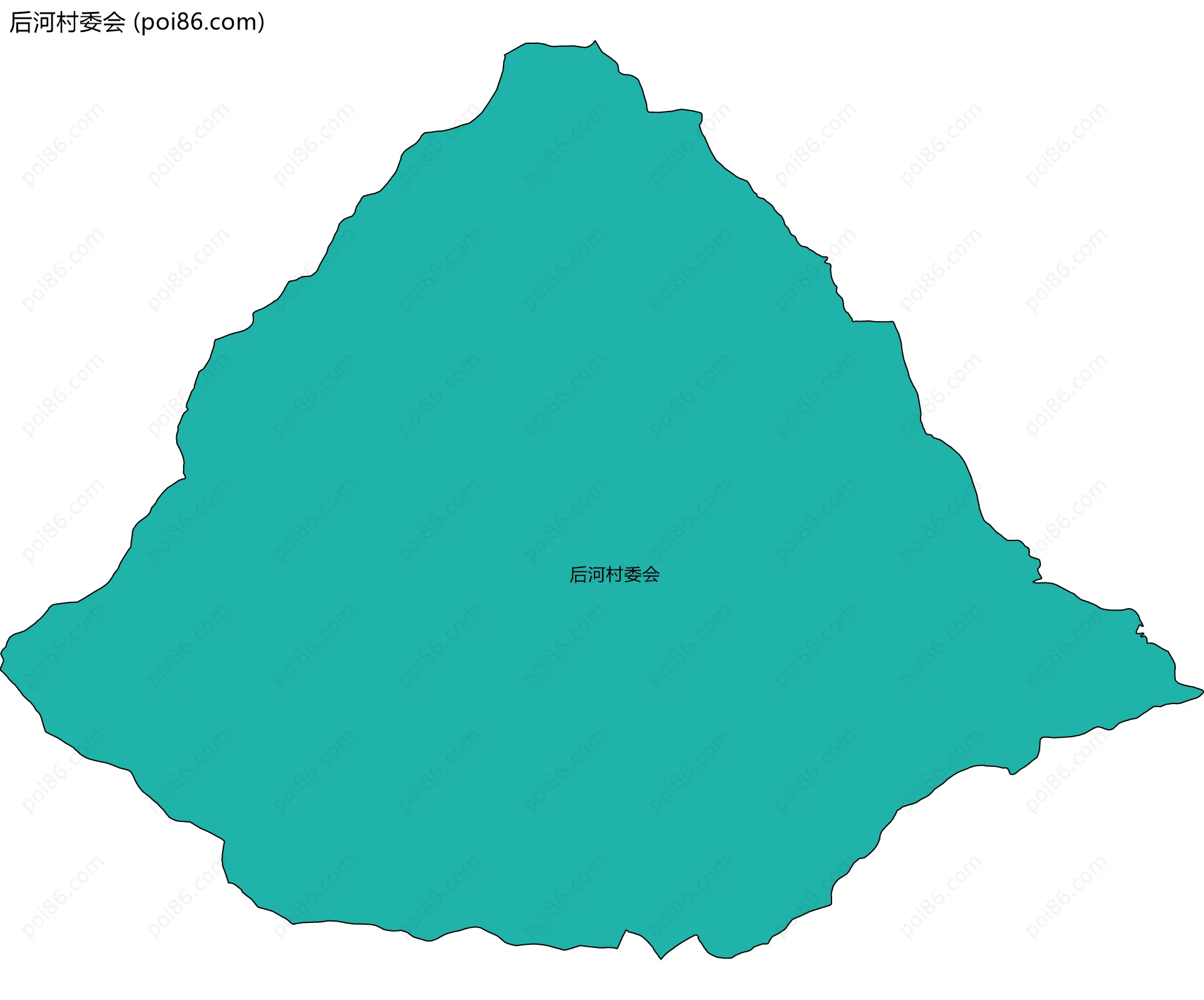 后河村委会边界地图