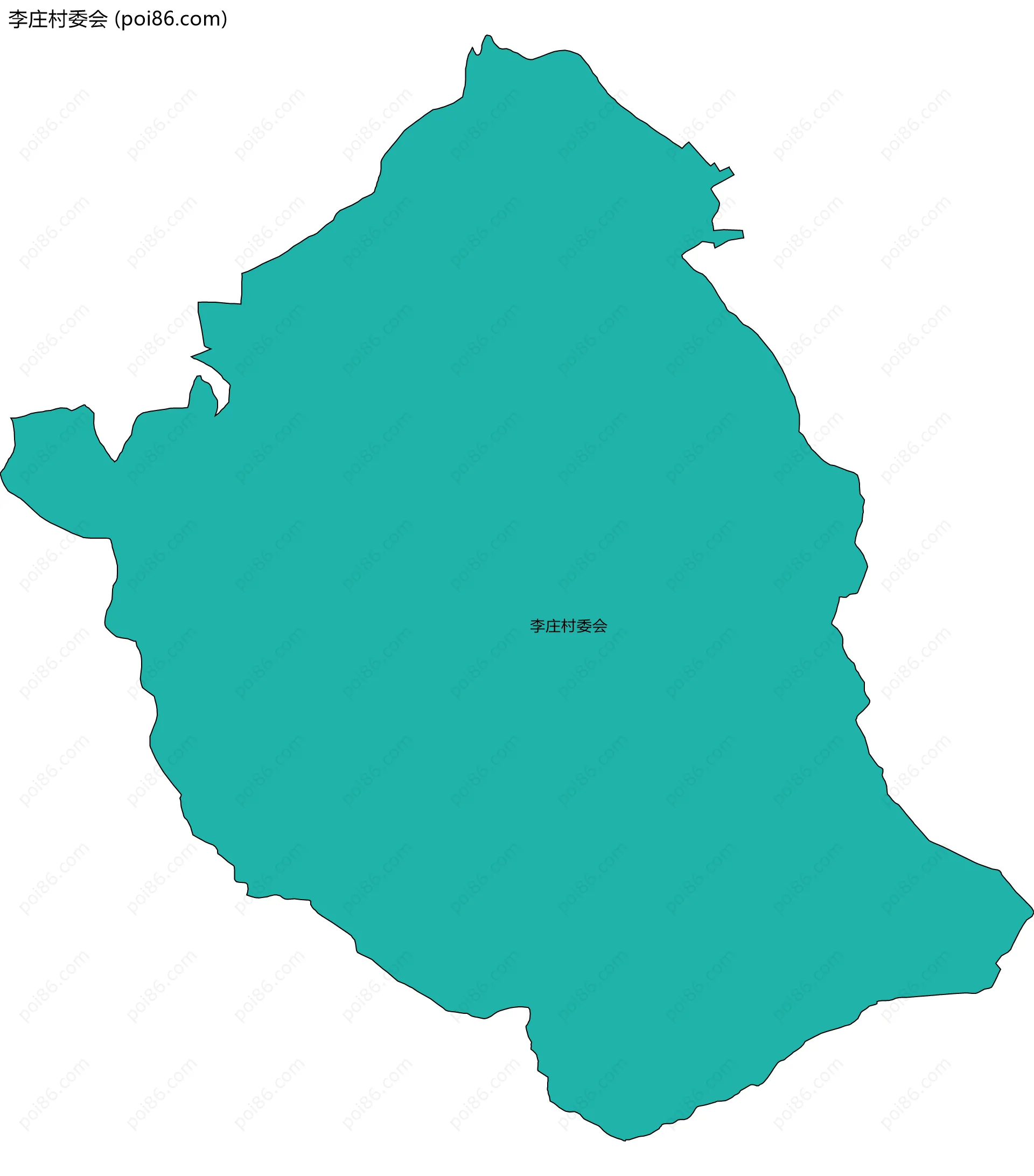 李庄村委会边界地图