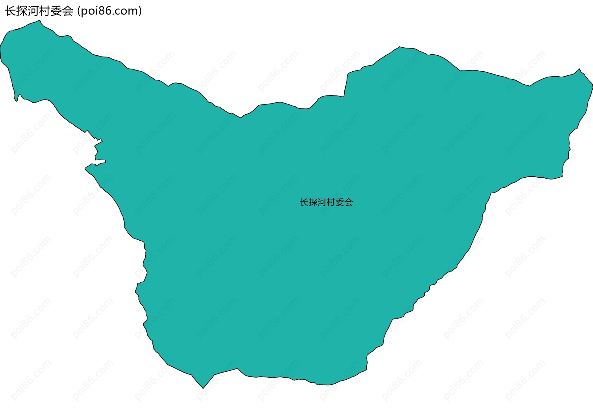 长探河村委会边界地图