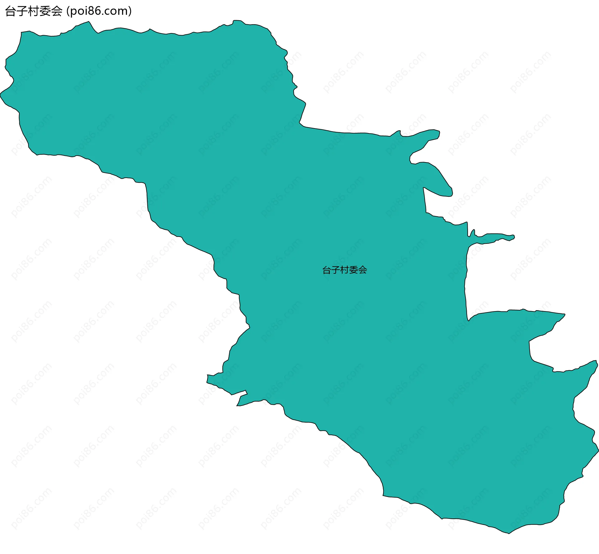 台子村委会边界地图