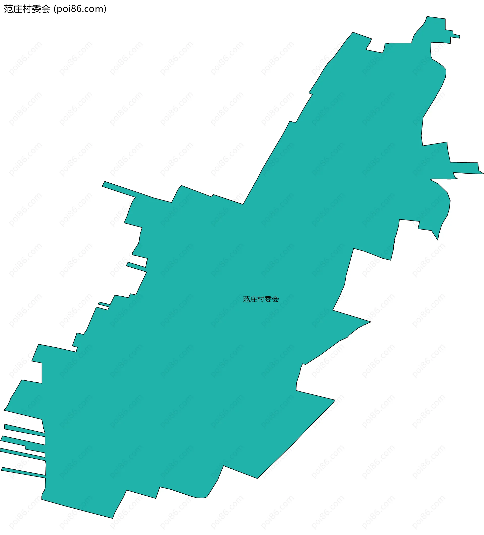 范庄村委会边界地图