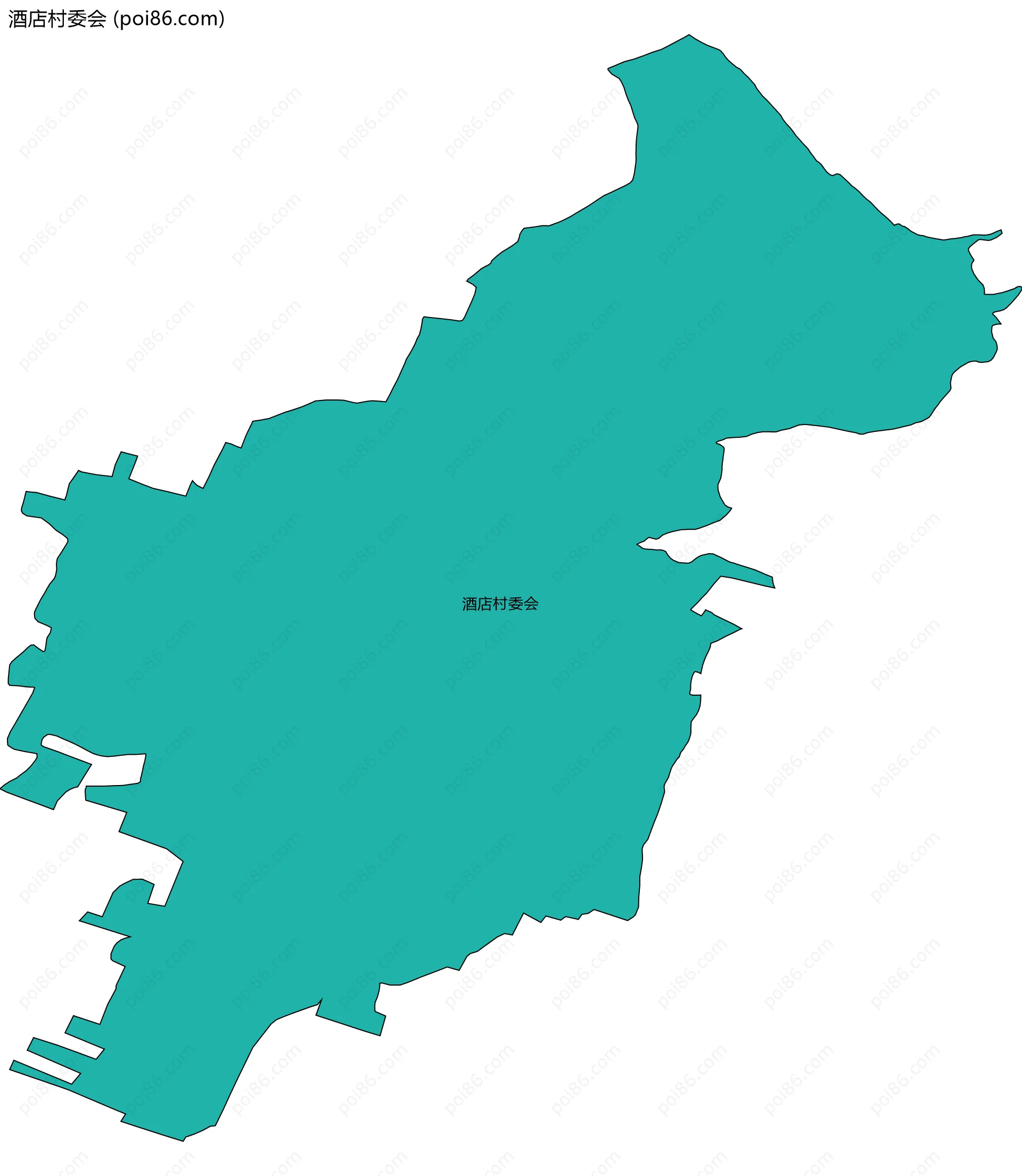 酒店村委会边界地图