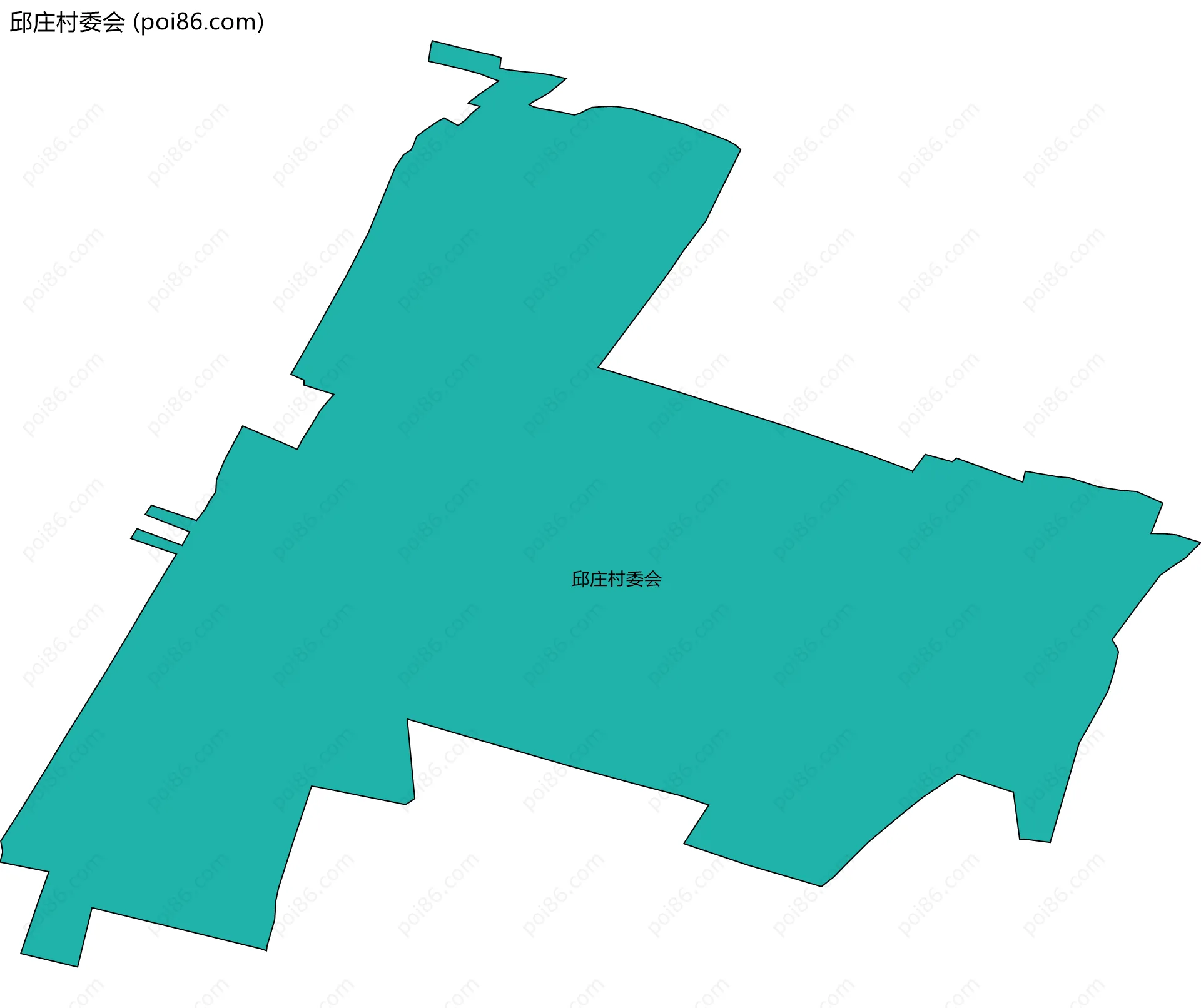 邱庄村委会边界地图