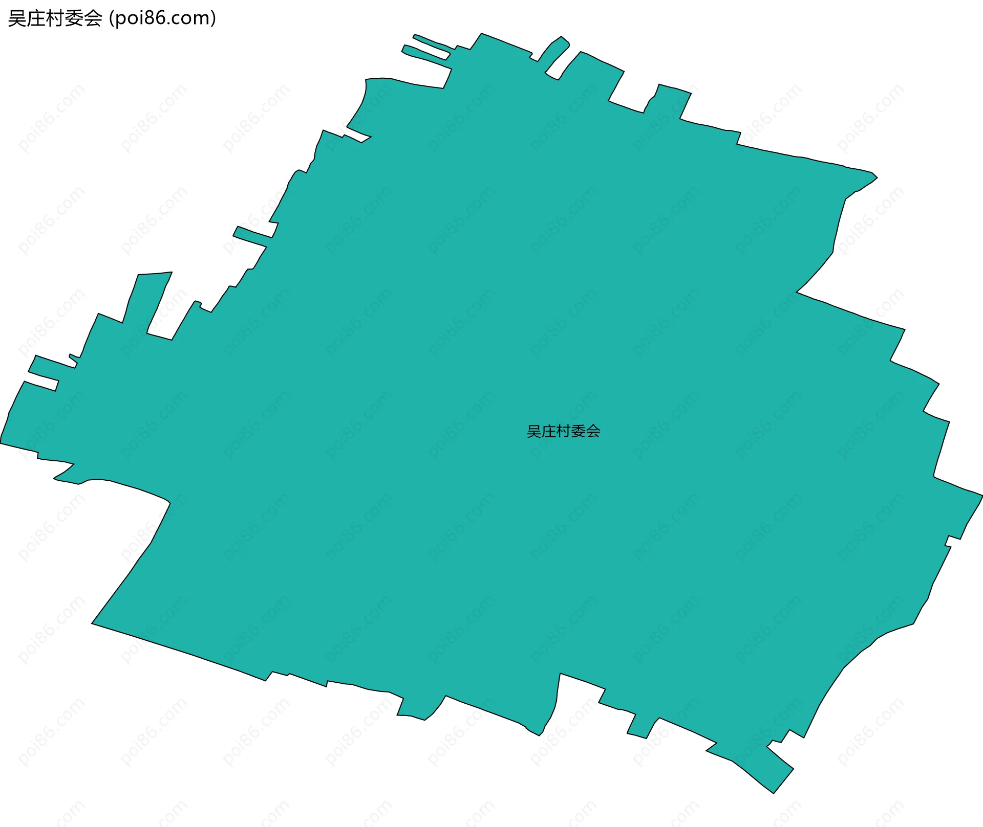 吴庄村委会边界地图